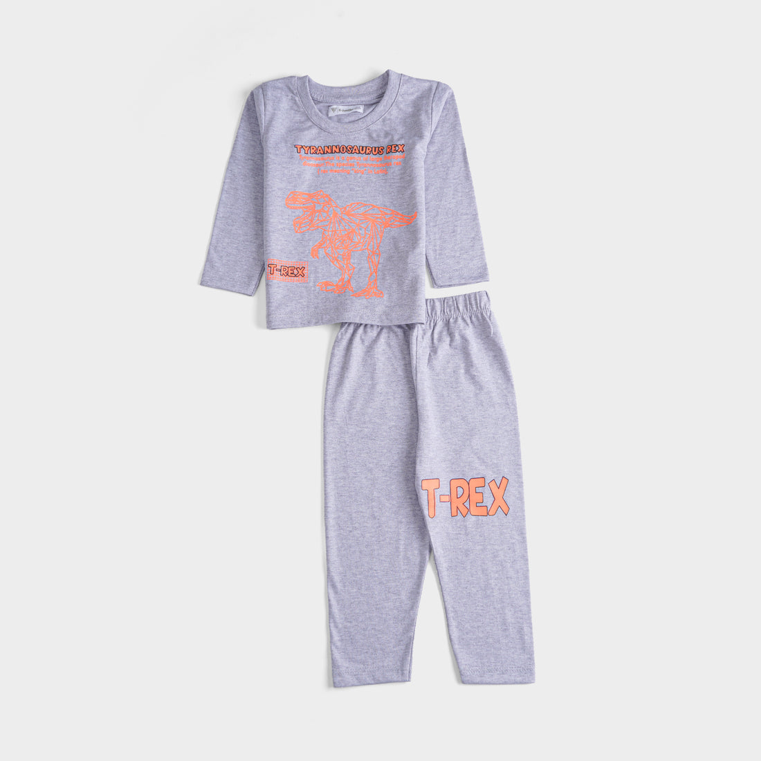 Boys Printed Full Sleeve Suit (Tyrranossorus)