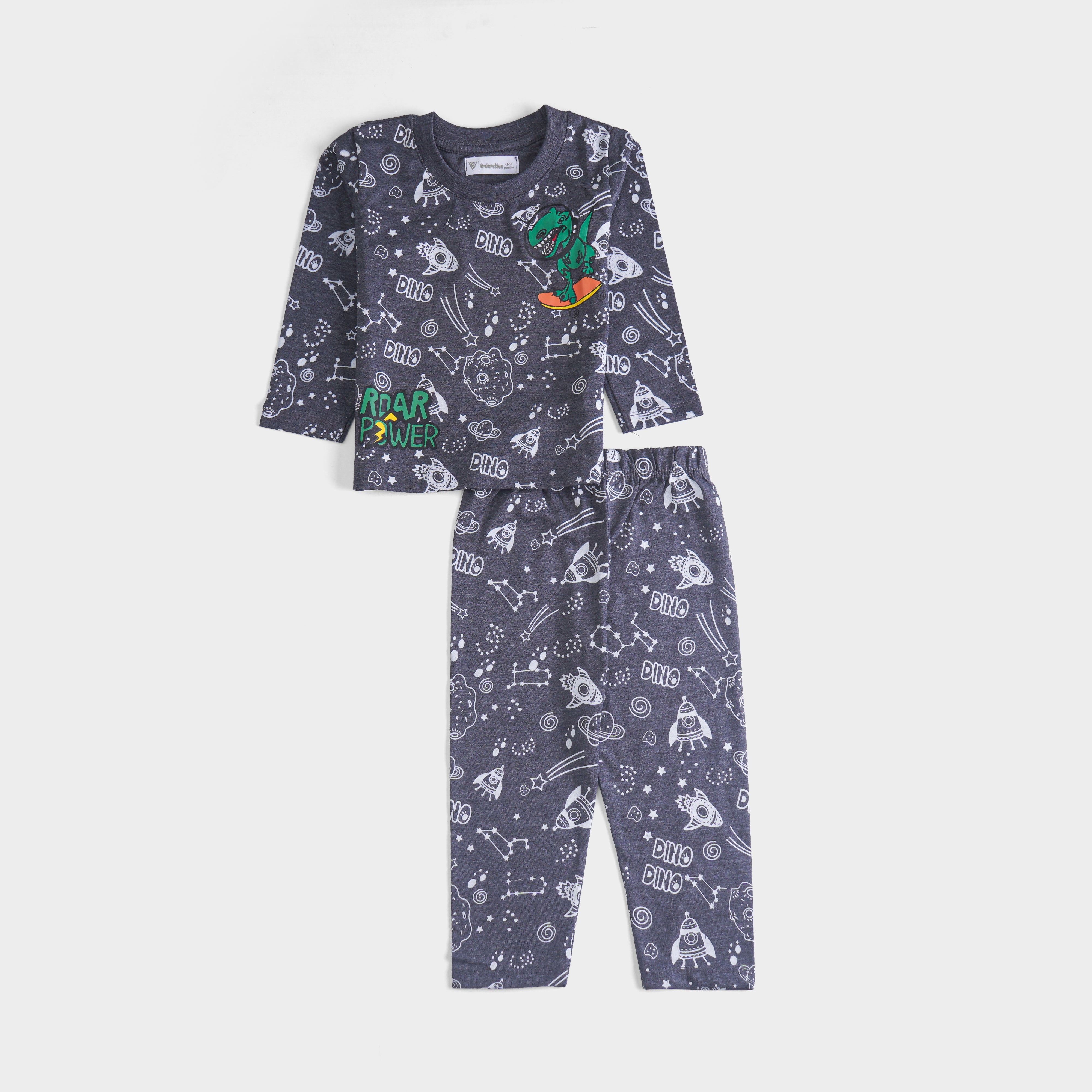 Boys Printed Full Sleeve Suit (All-Over)