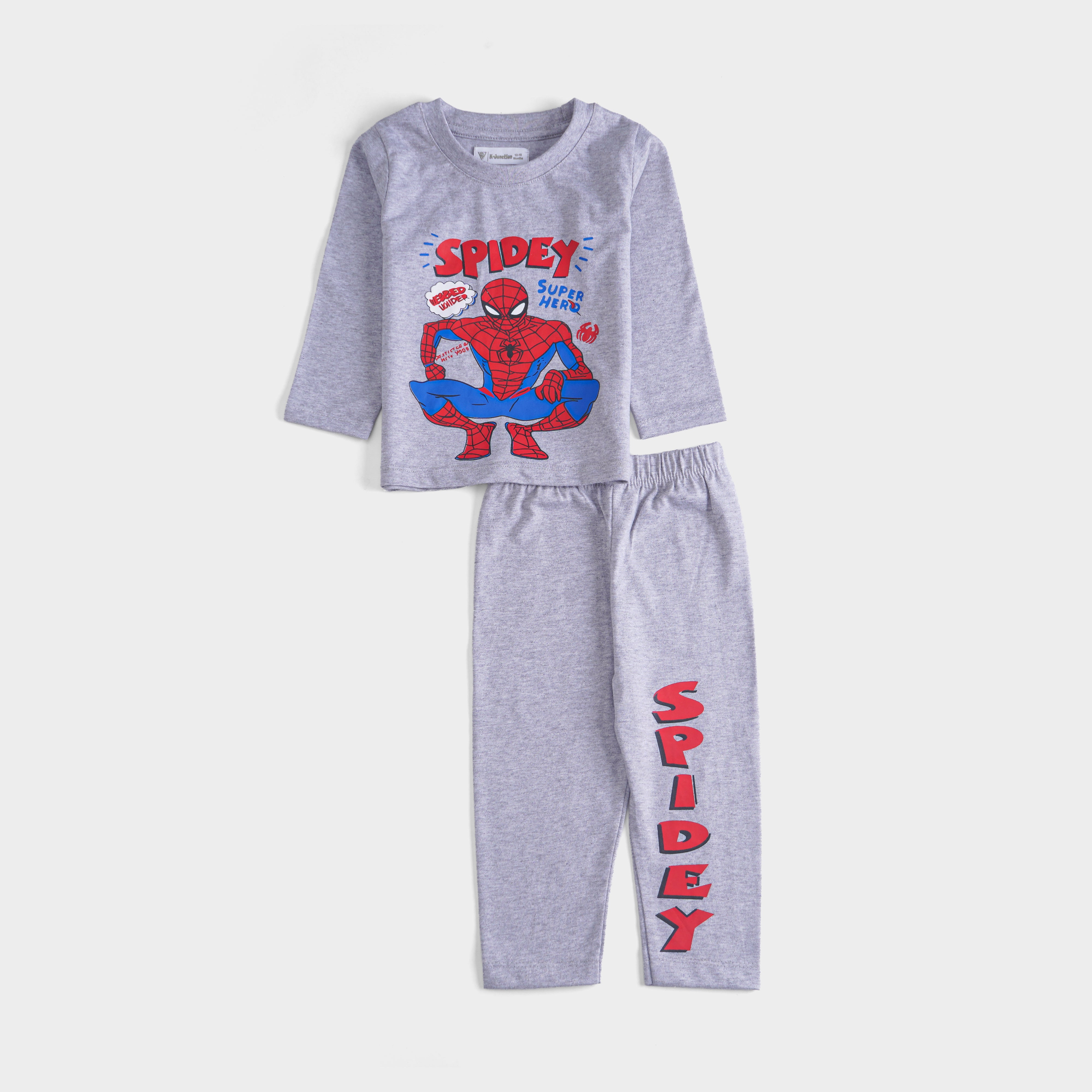 Boys Printed Full Sleeve Suit (Spidey)