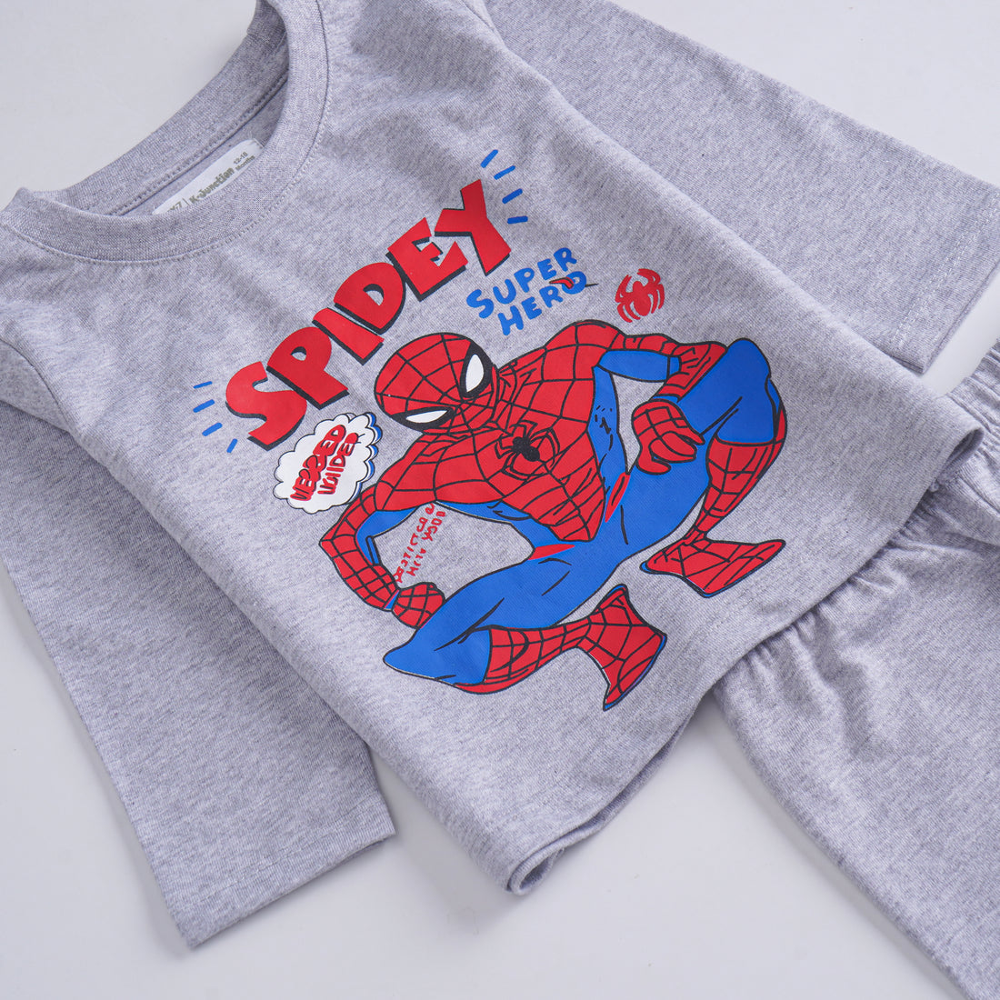 Boys Printed Full Sleeve Suit (Spidey)