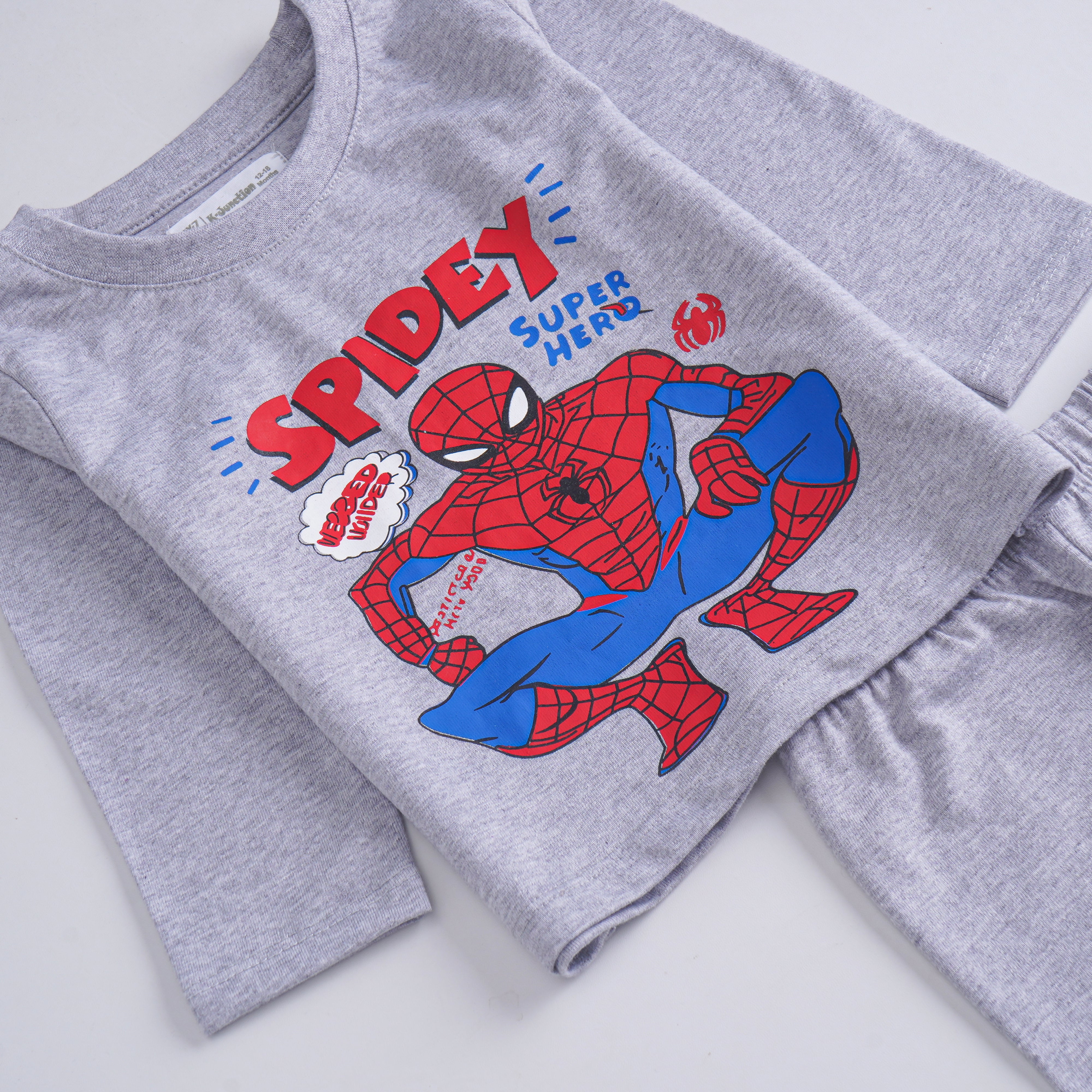 Boys Printed Full Sleeve Suit (Spidey)