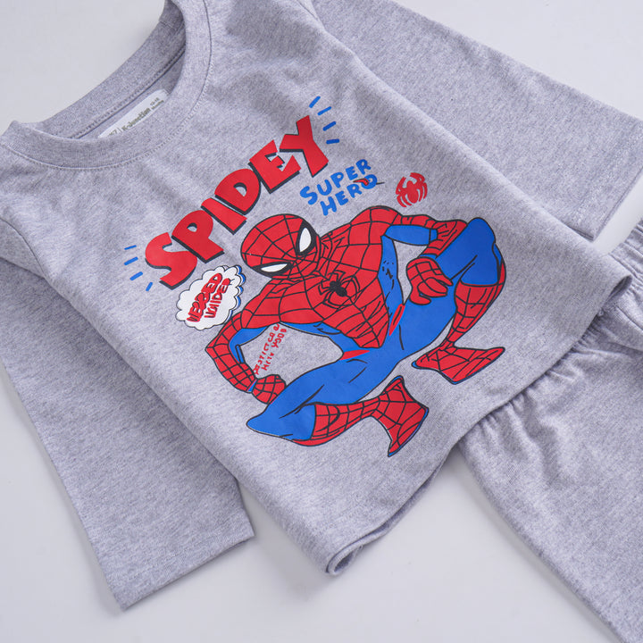 Boys Printed Full Sleeve Suit (Spidey)