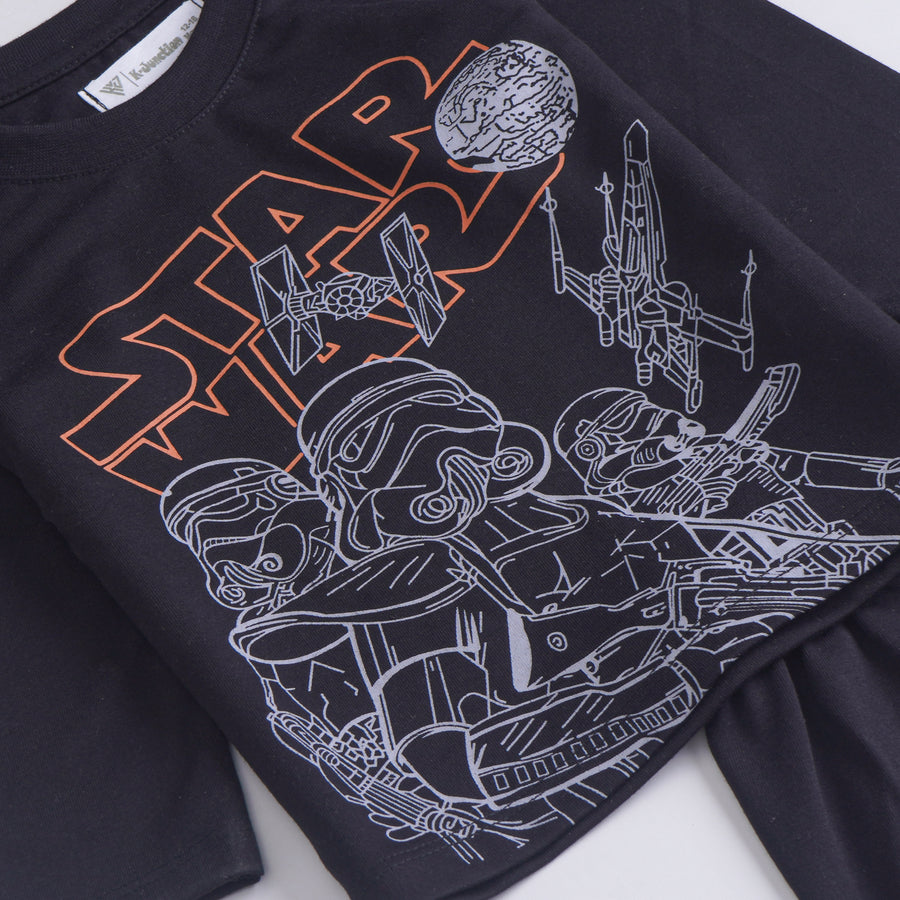 Boys Printed Full Sleeve Suit (Star Wars)
