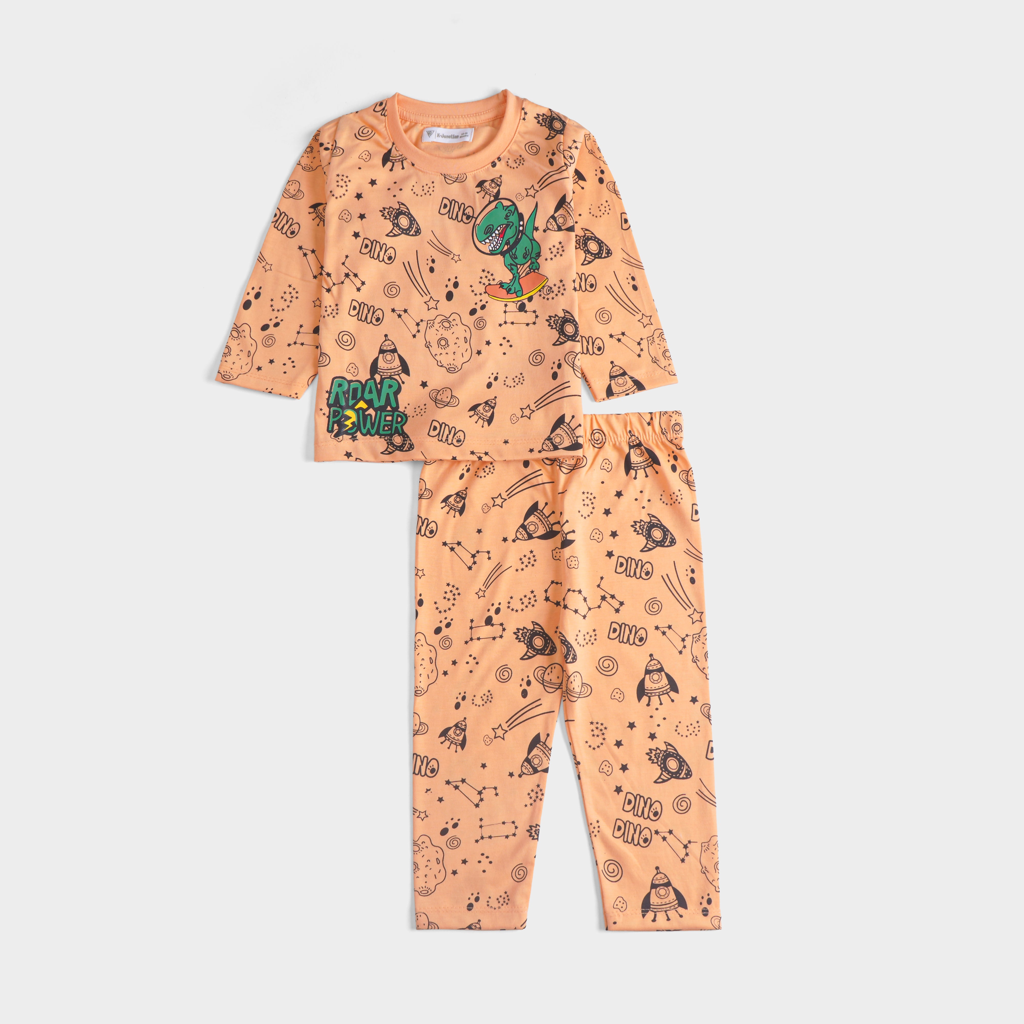 Boys Printed Full Sleeve Suit (All-Over)