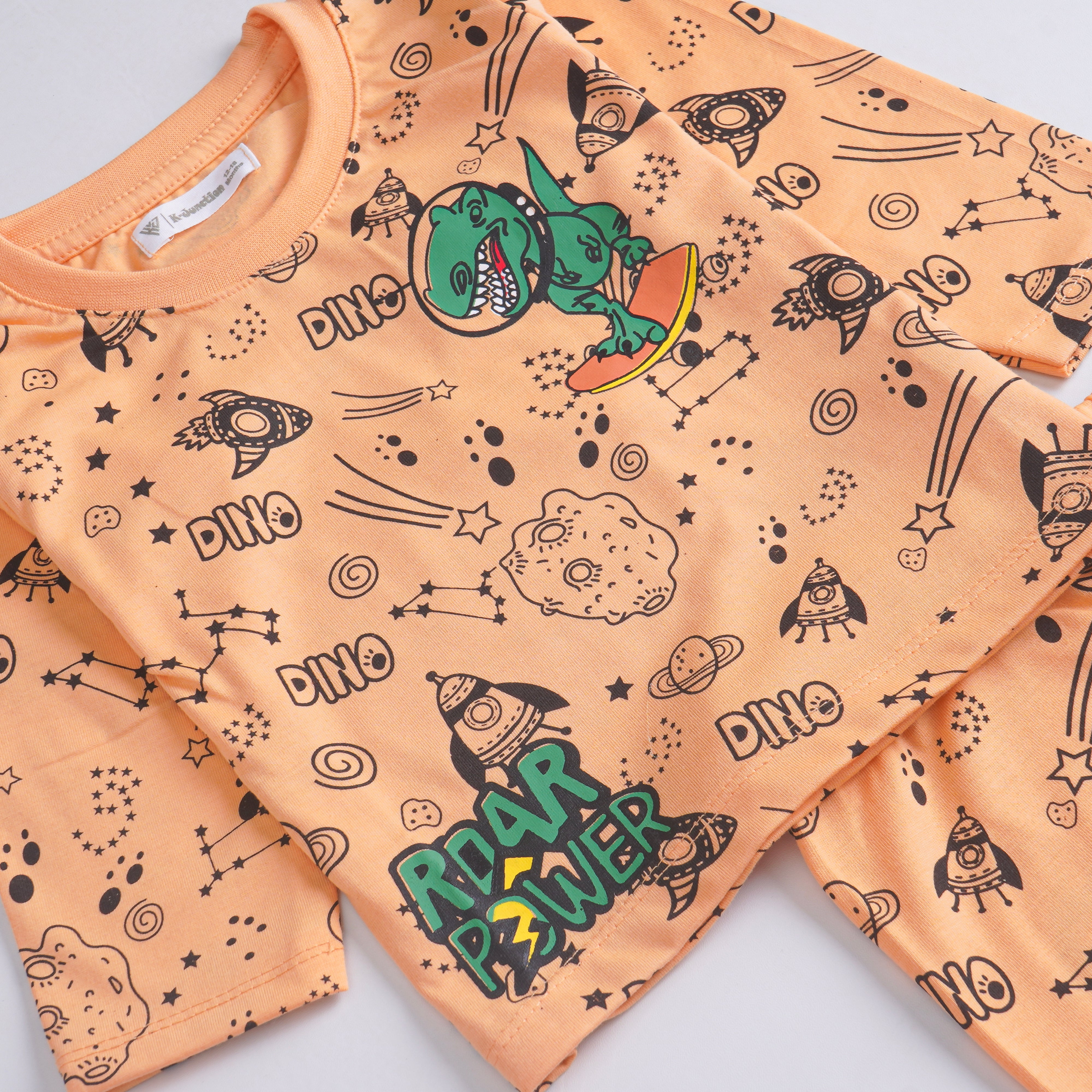 Boys Printed Full Sleeve Suit (All-Over)