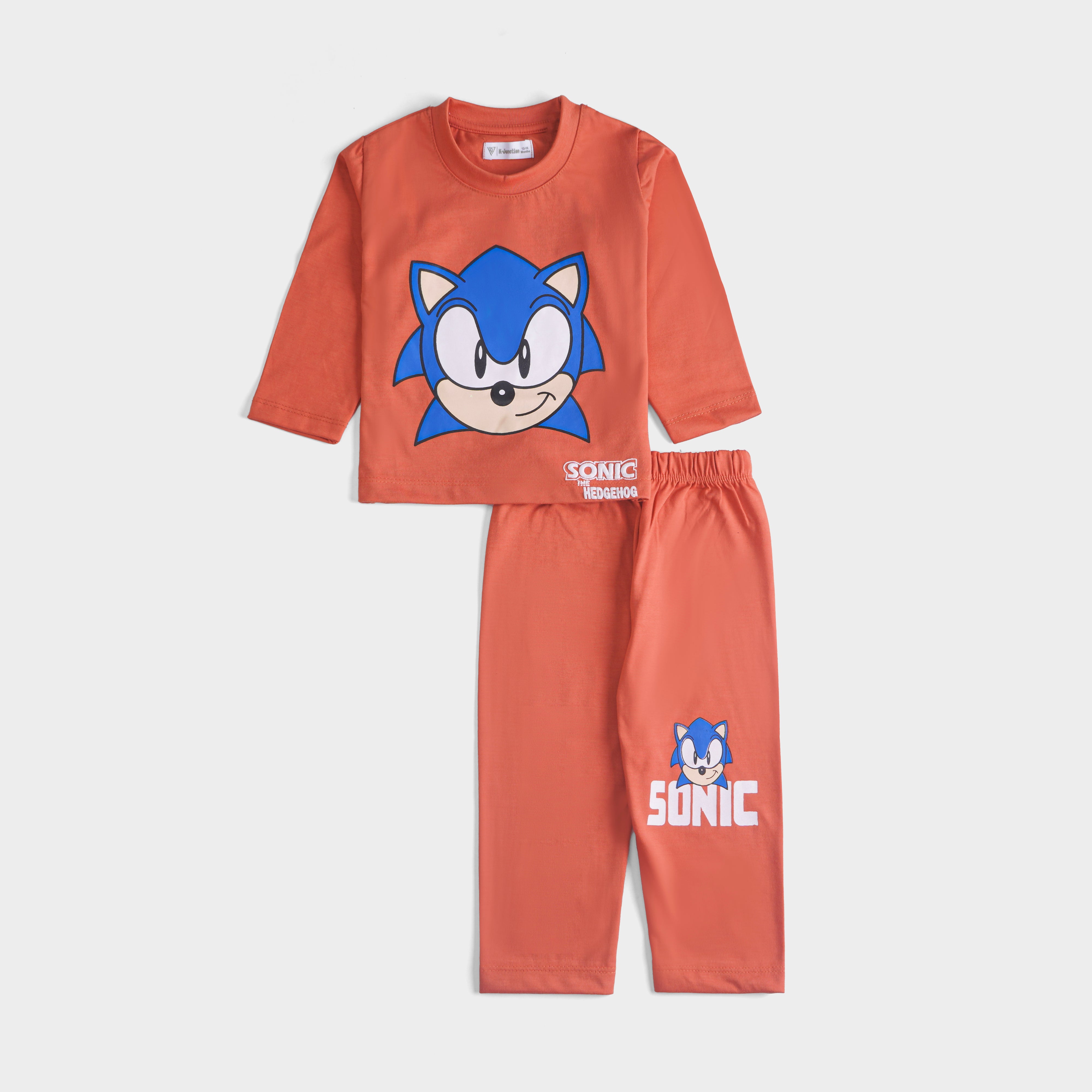 Boys Printed Full Sleeve Suit (Sonic)