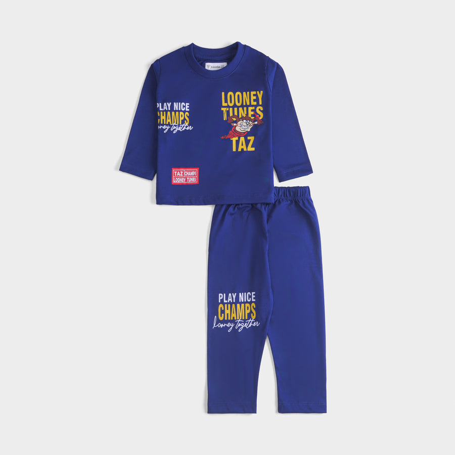 Boys Printed Full Sleeve Suit