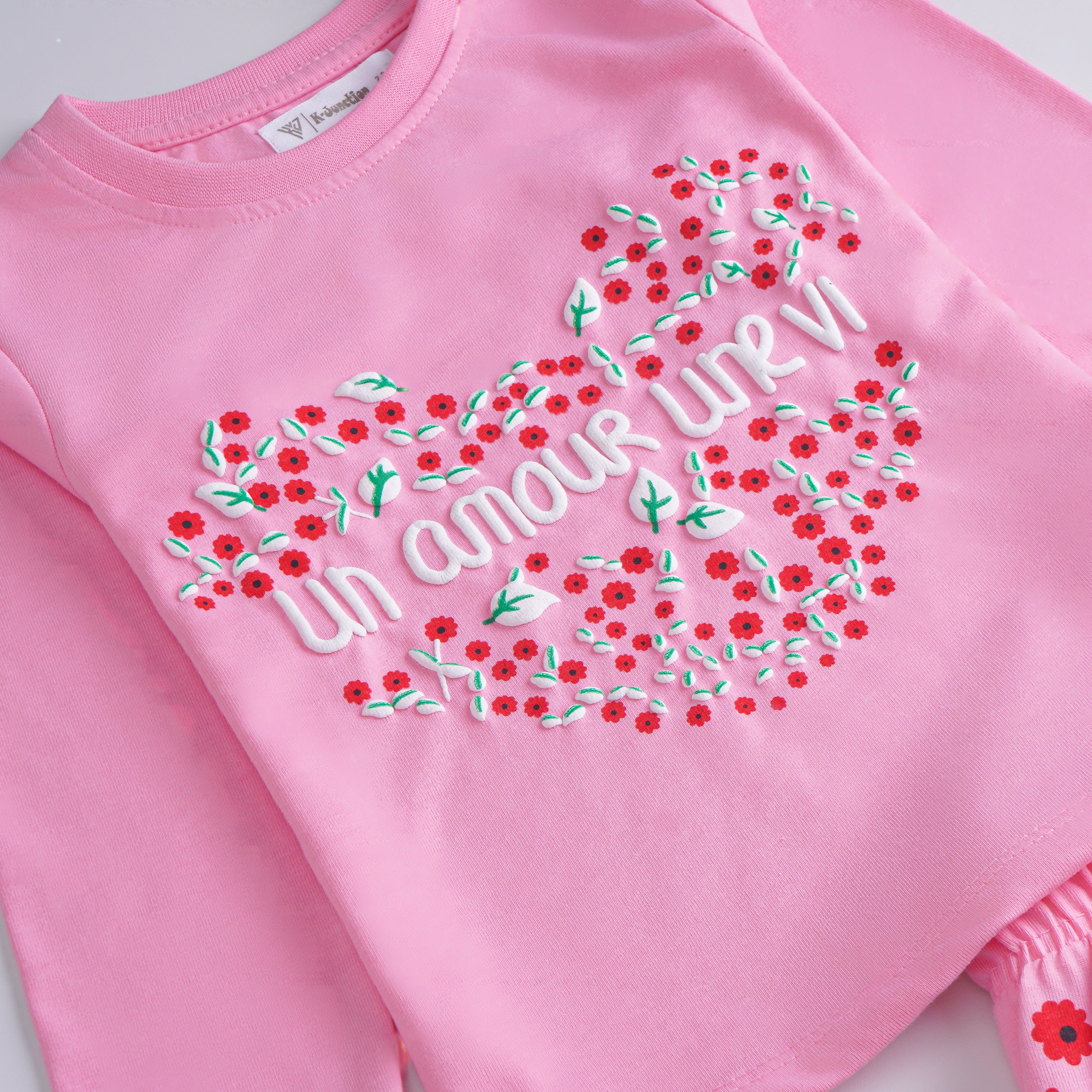 Girls Printed Full Sleeve Suit