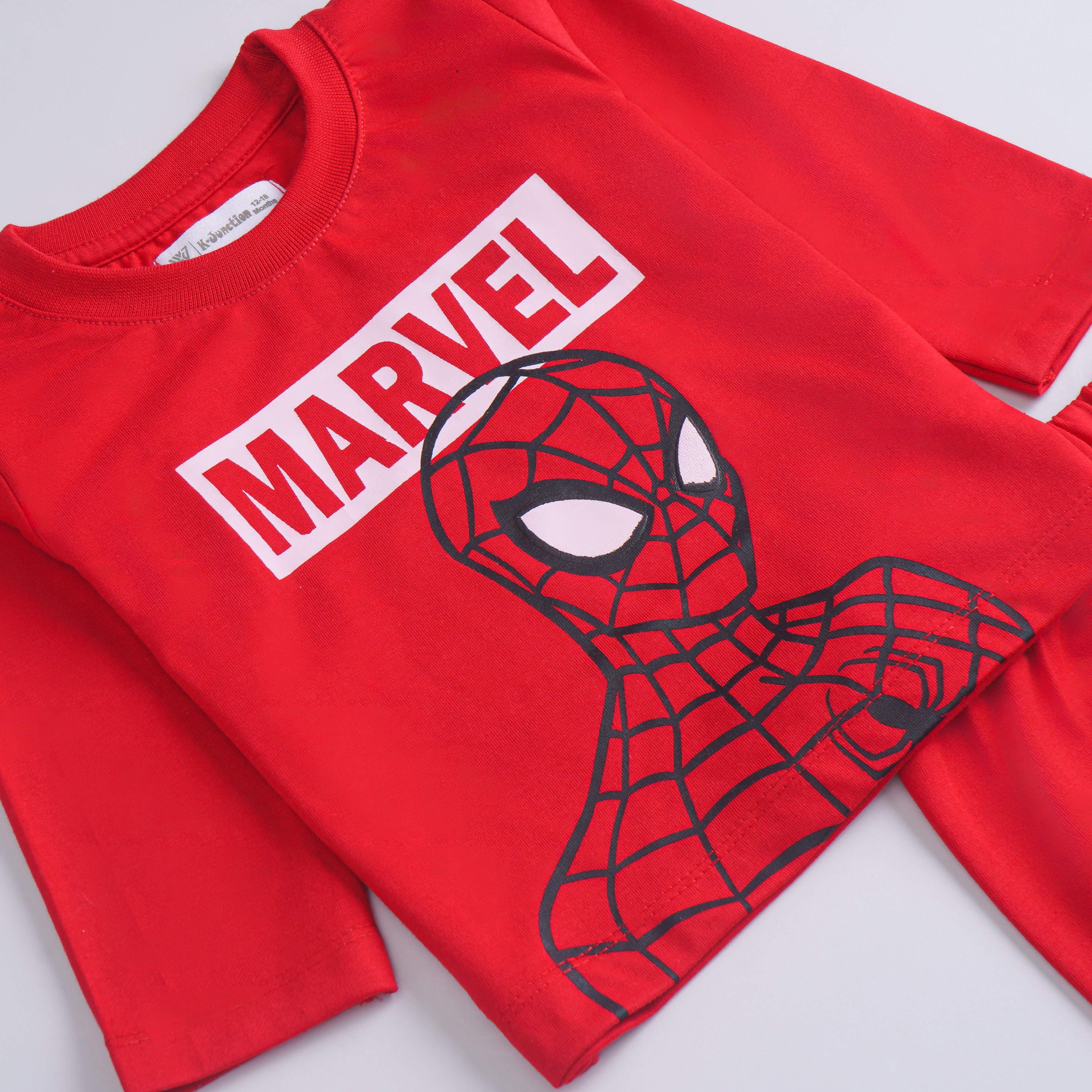 Boys Printed Full Sleeve Suit (Spiderman)