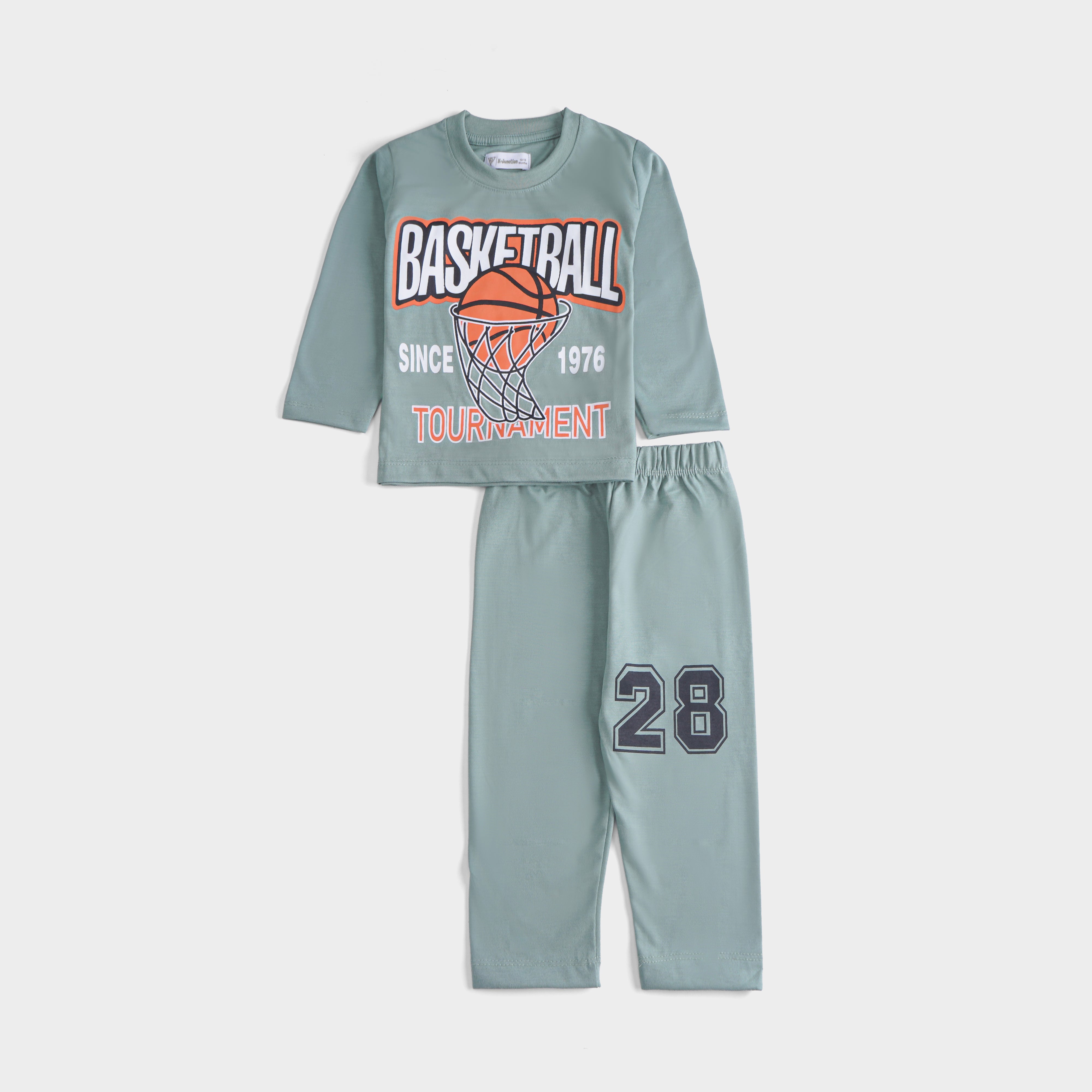 Boys Printed Full Sleeve Suit (BasketBall)