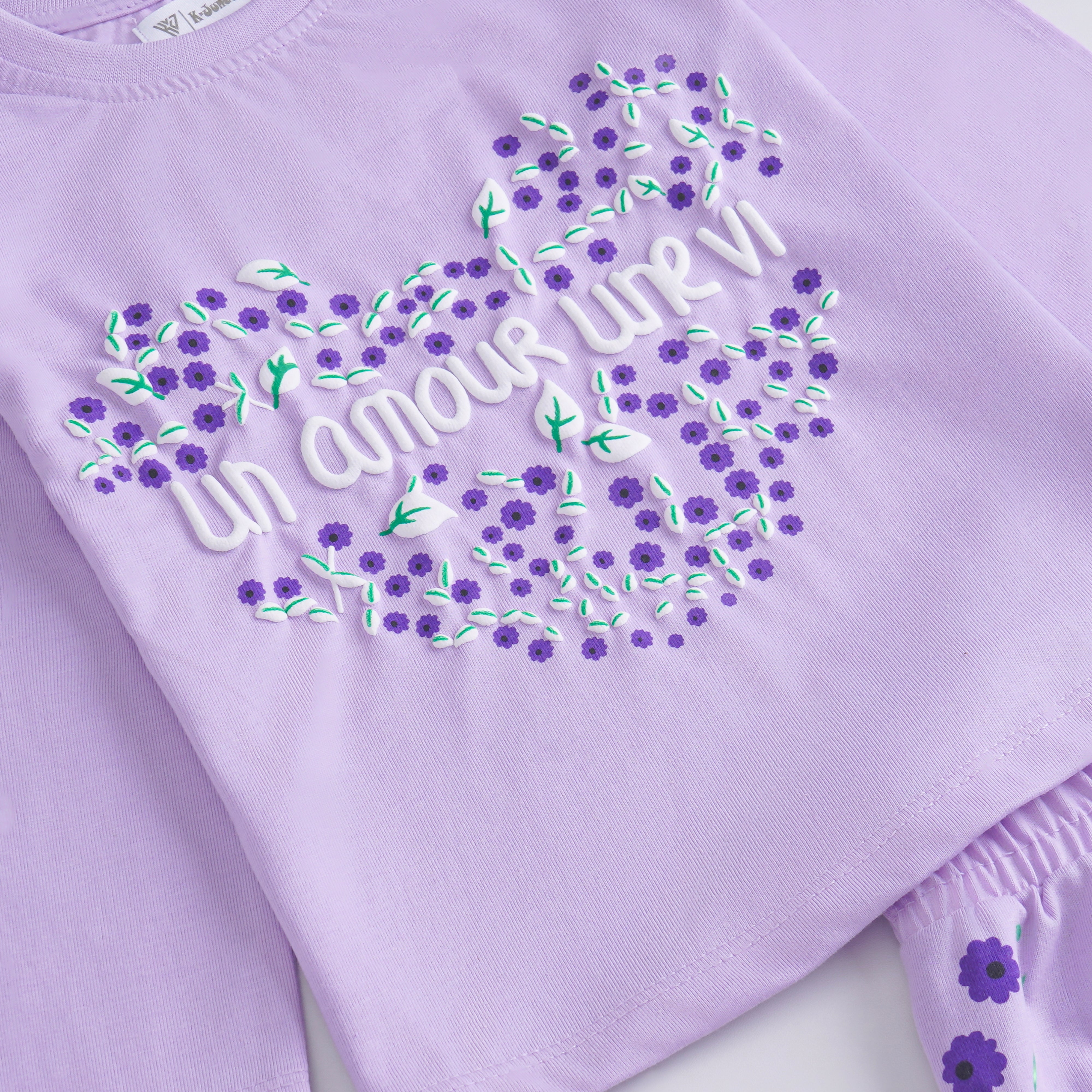 Girls Printed Full Sleeve Suit