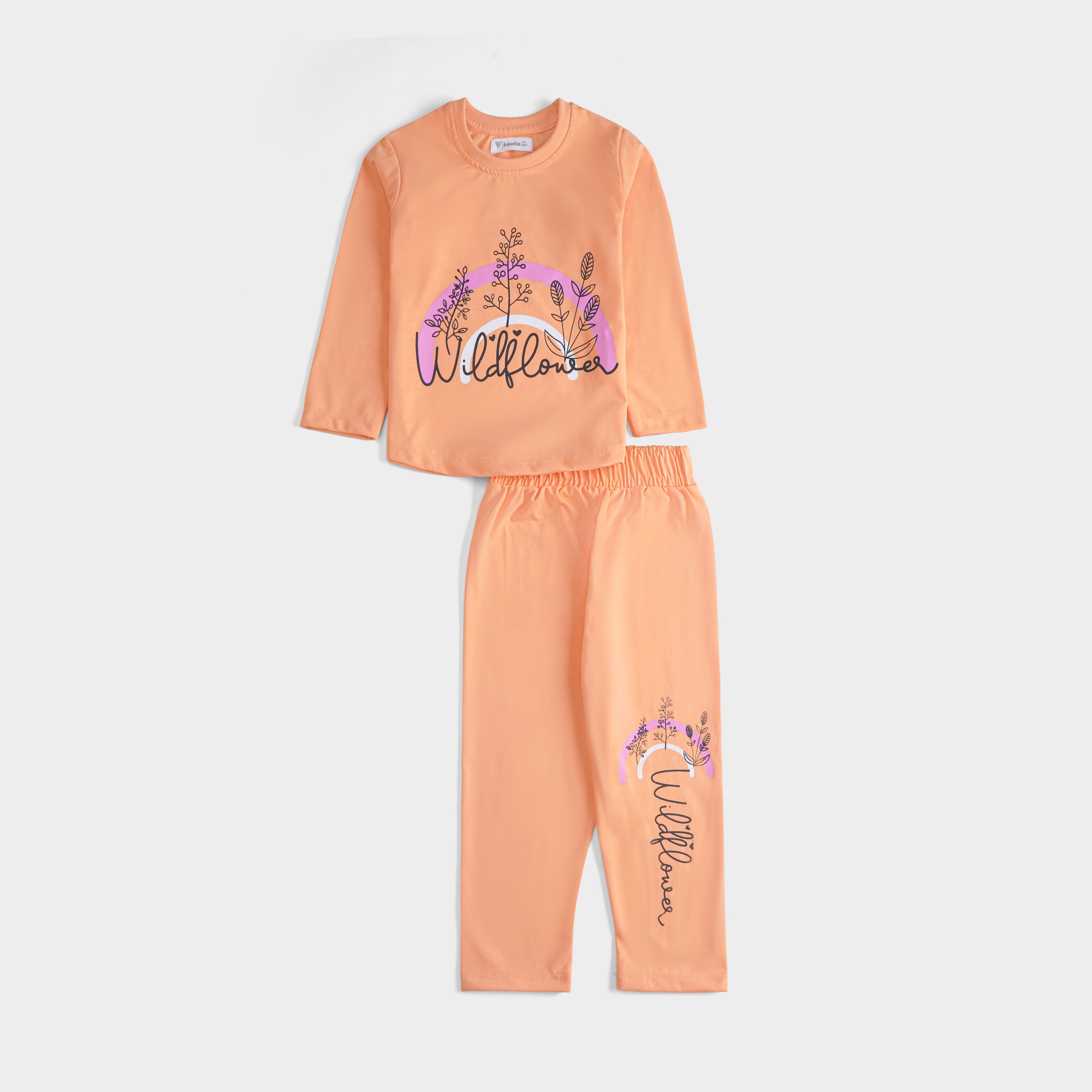 Girls Printed Full Sleeve Suit
