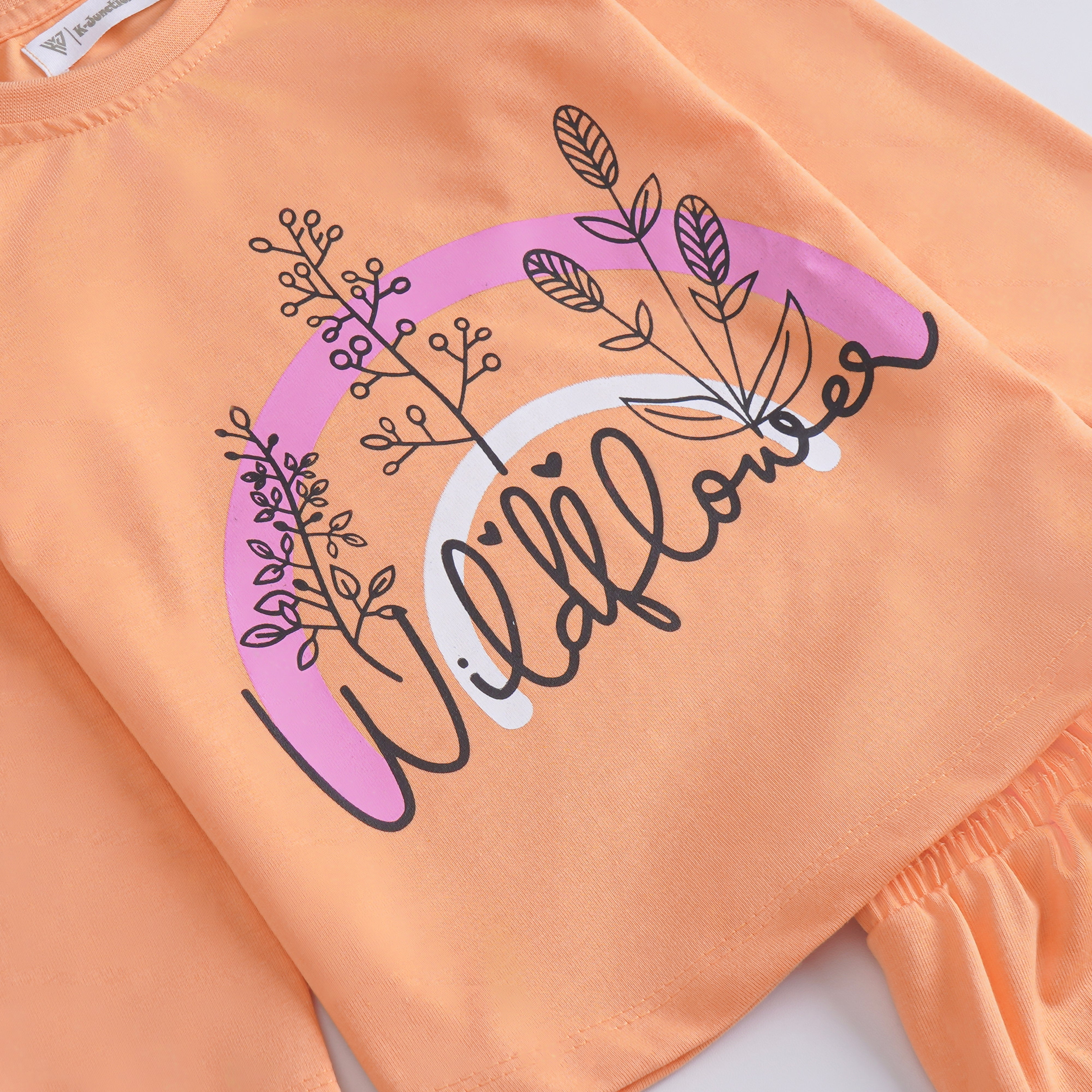 Girls Printed Full Sleeve Suit