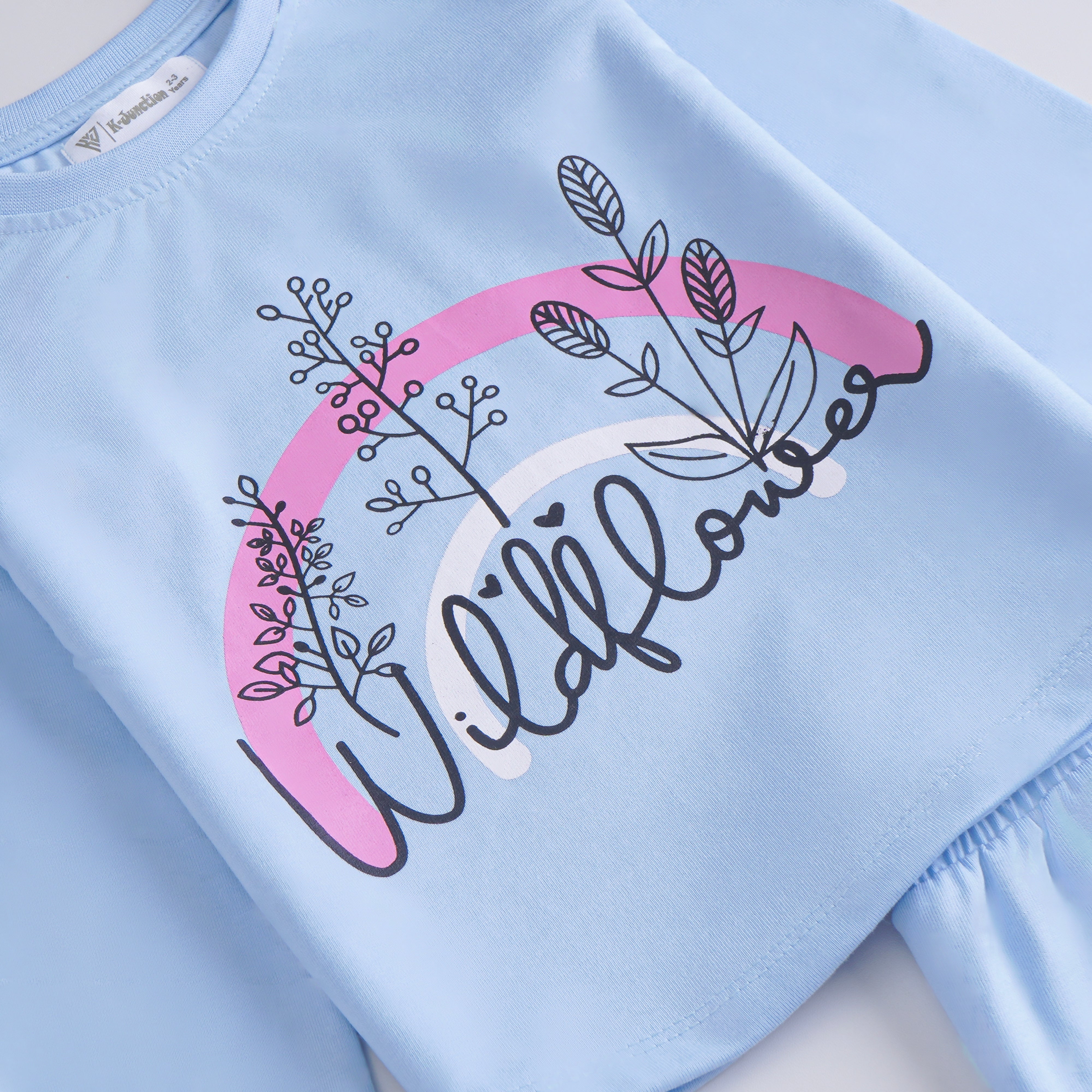 Girls Printed Full Sleeve Suit