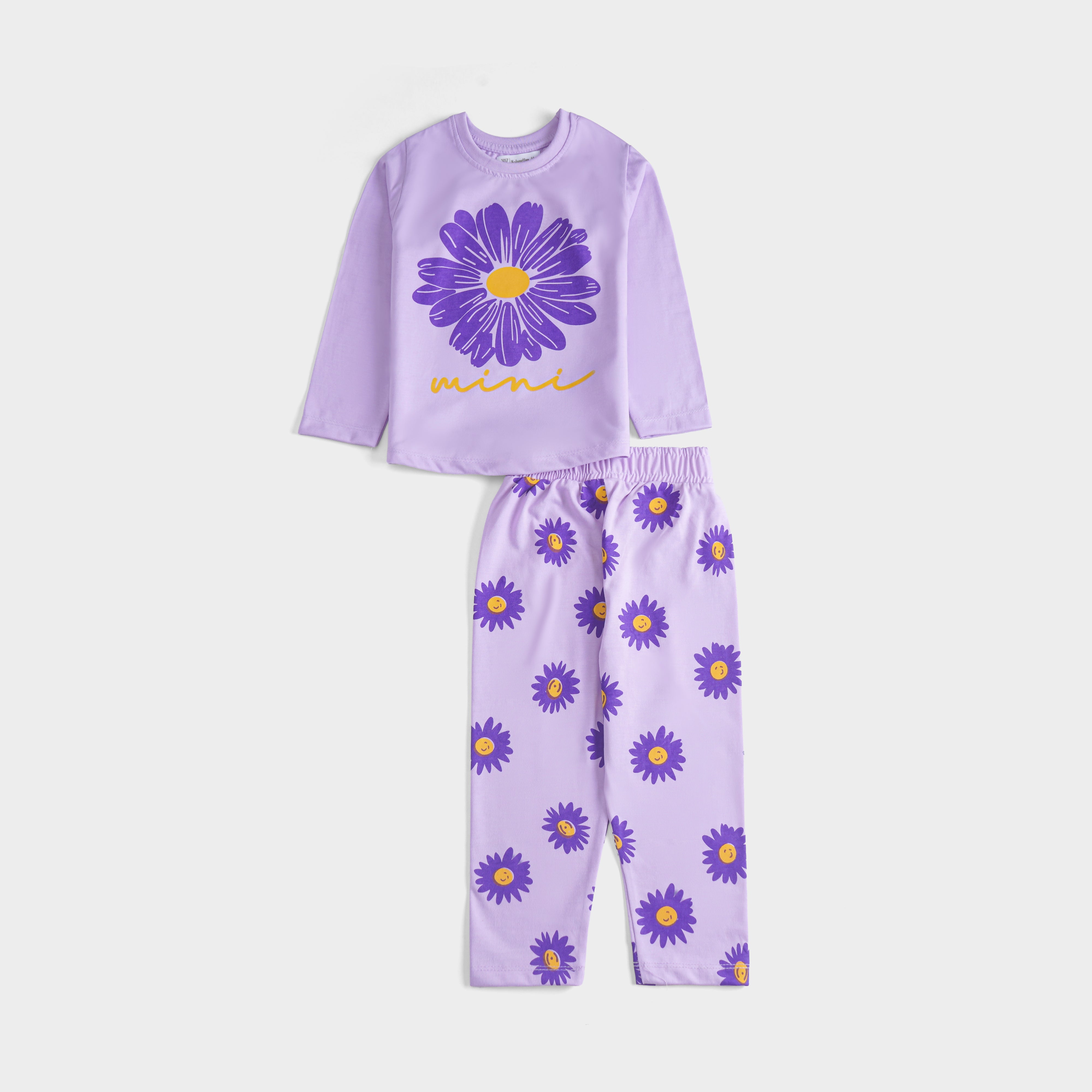 Girls Printed Full Sleeve Suit