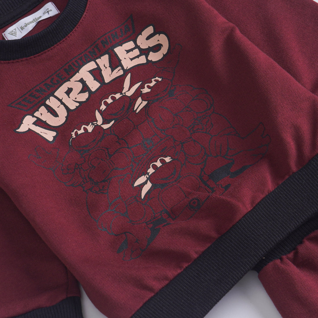 Boys Printed Full Sleeve Suit (Turtles)