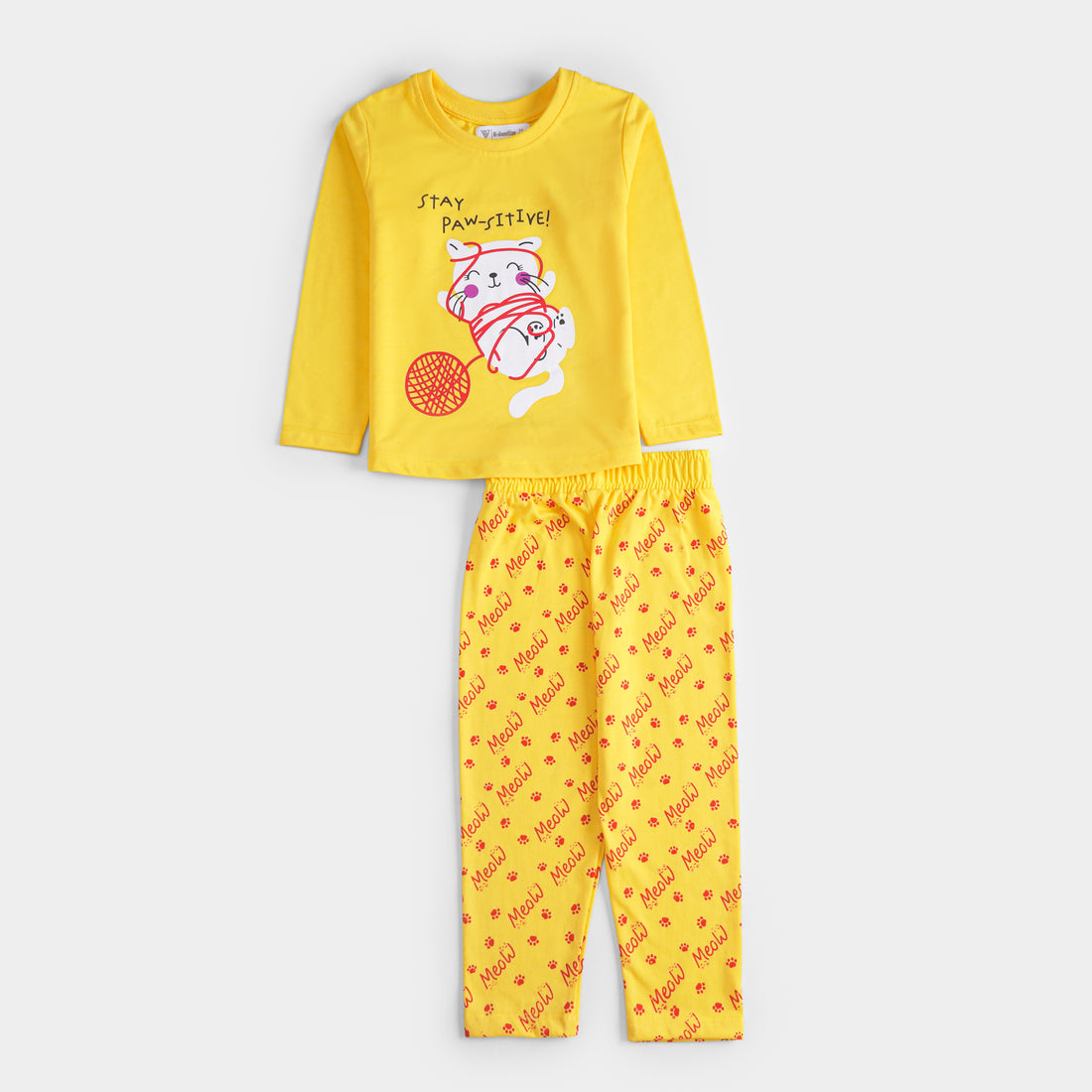 Girls Printed Full Sleeve Suit
