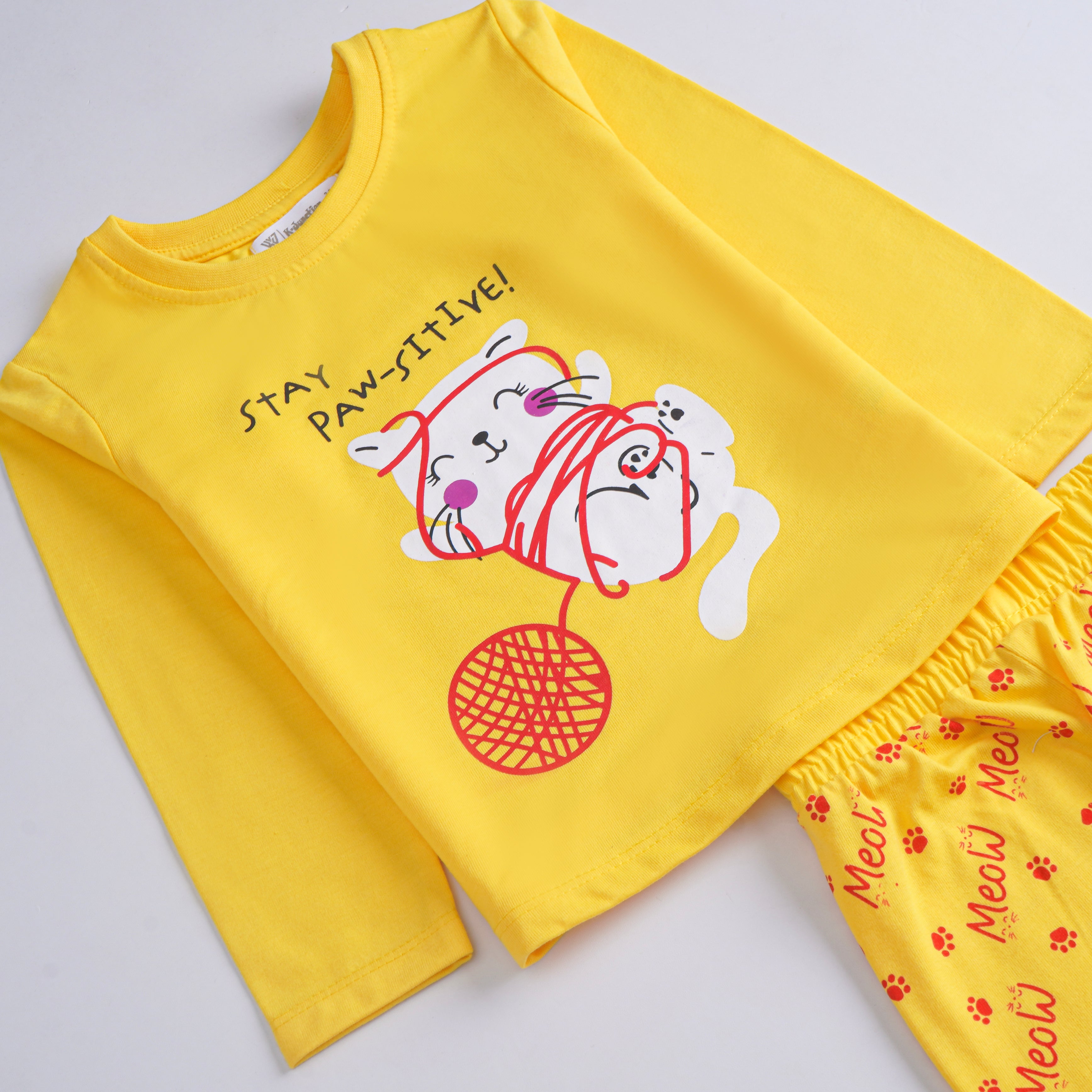 Girls Printed Full Sleeve Suit
