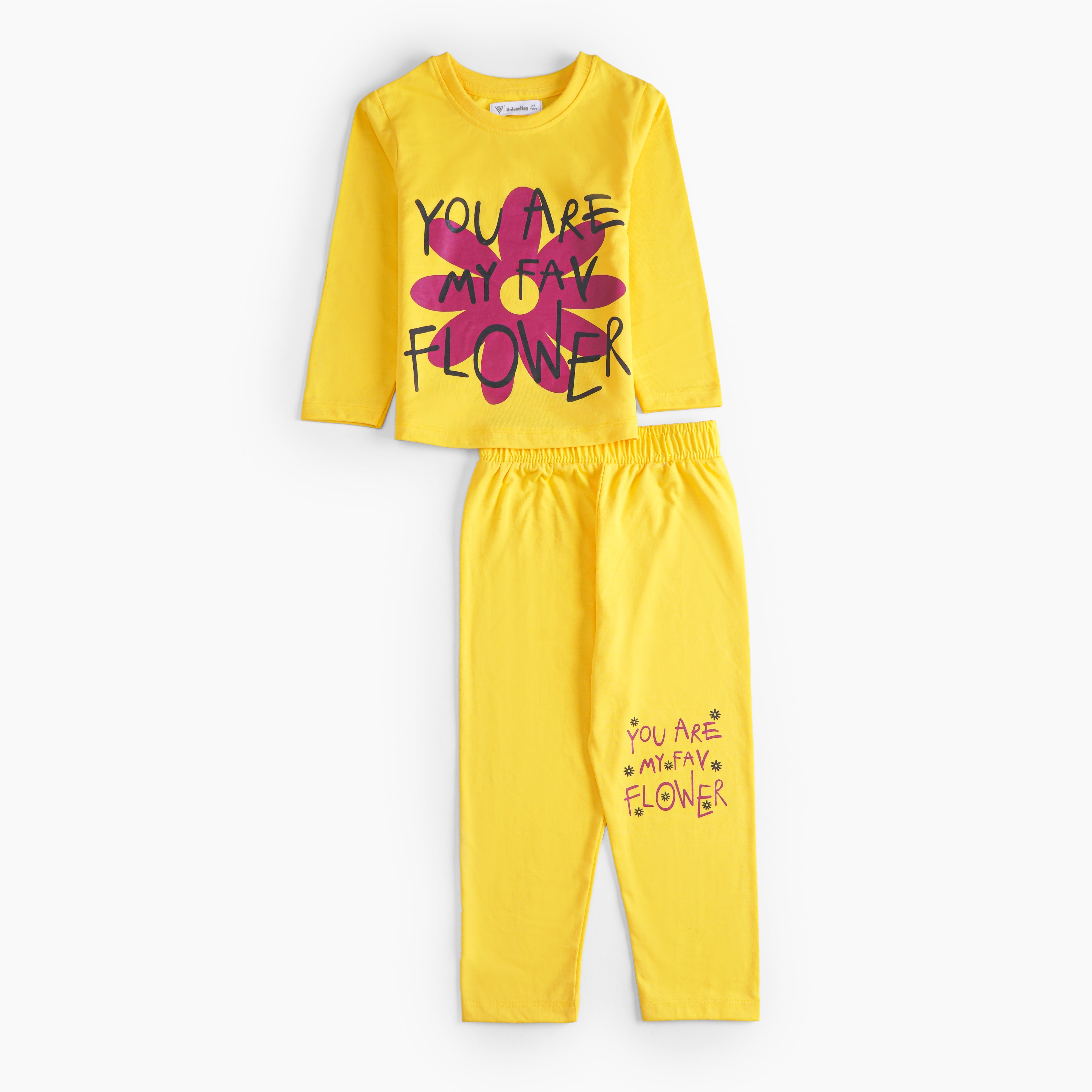 Girls Printed Full Sleeve Suit