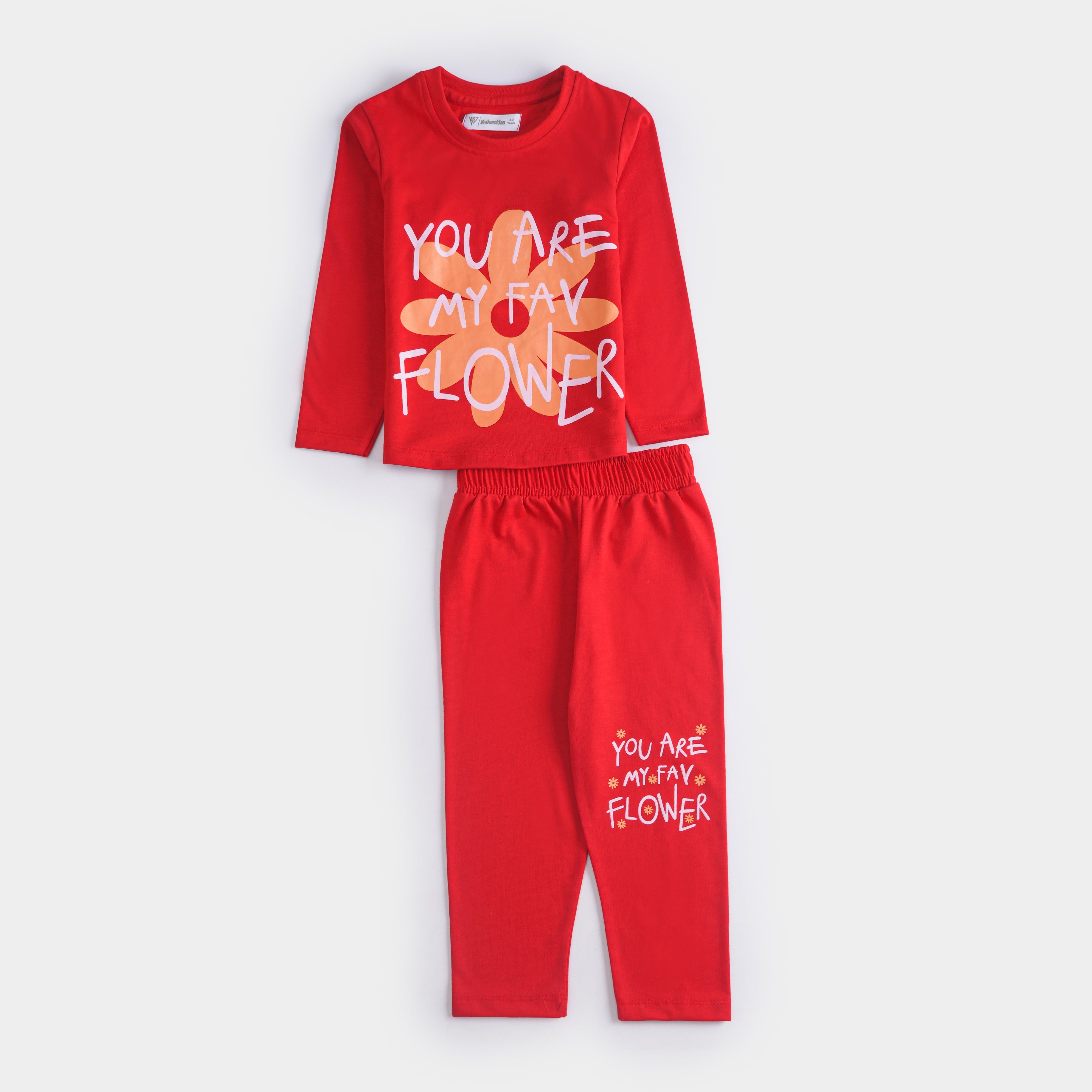 Girls Printed Full Sleeve Suit