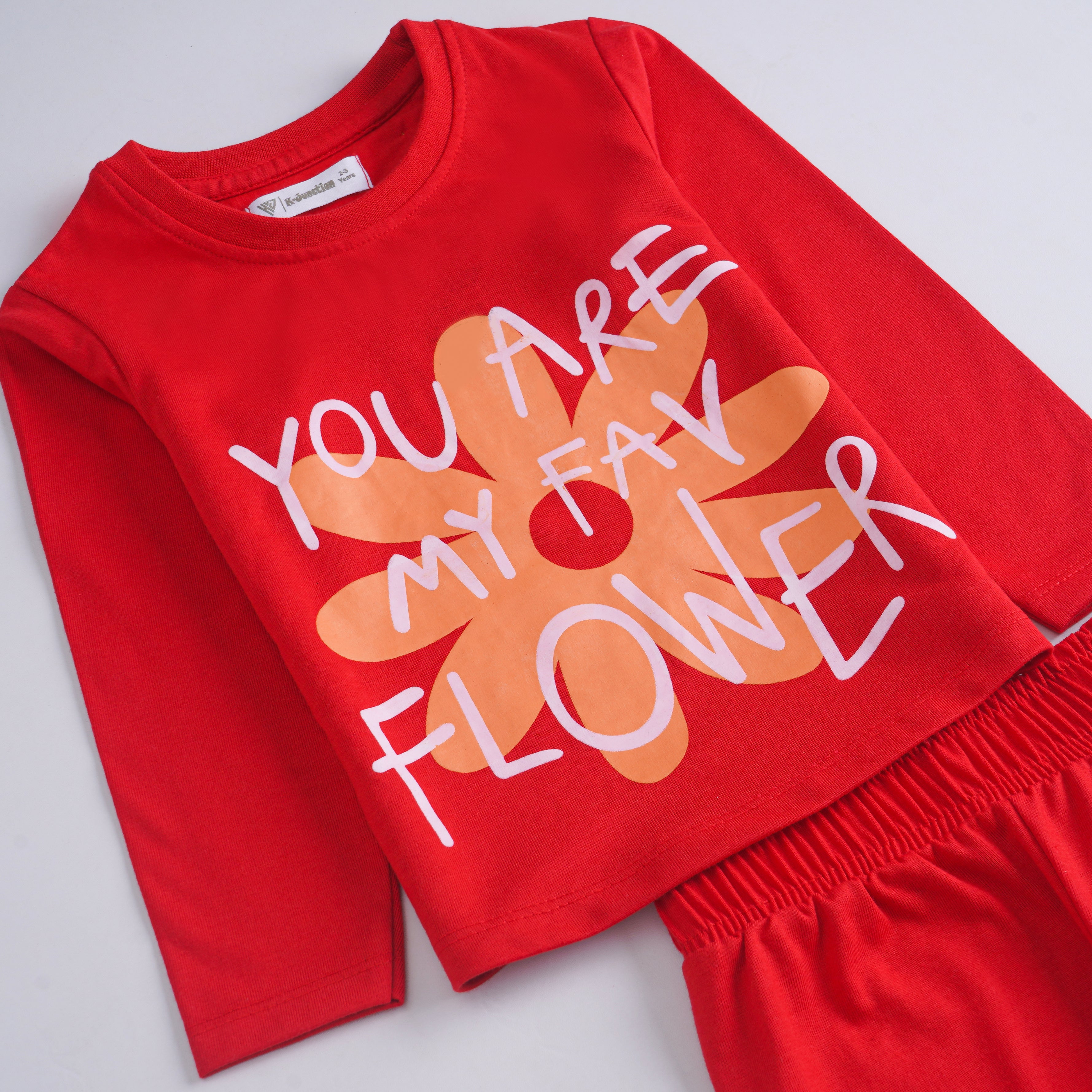 Girls Printed Full Sleeve Suit