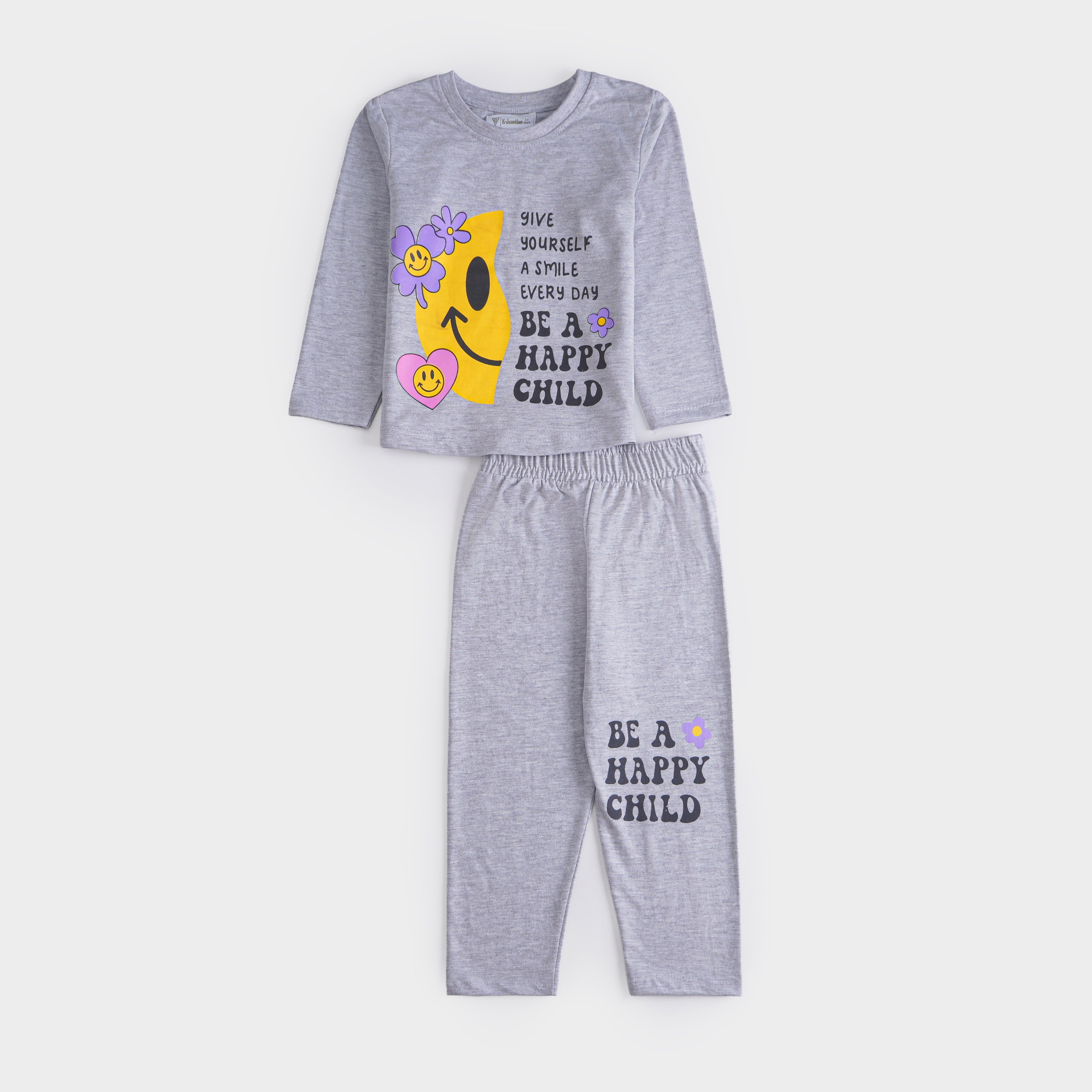 Girls Printed Full Sleeve Suit