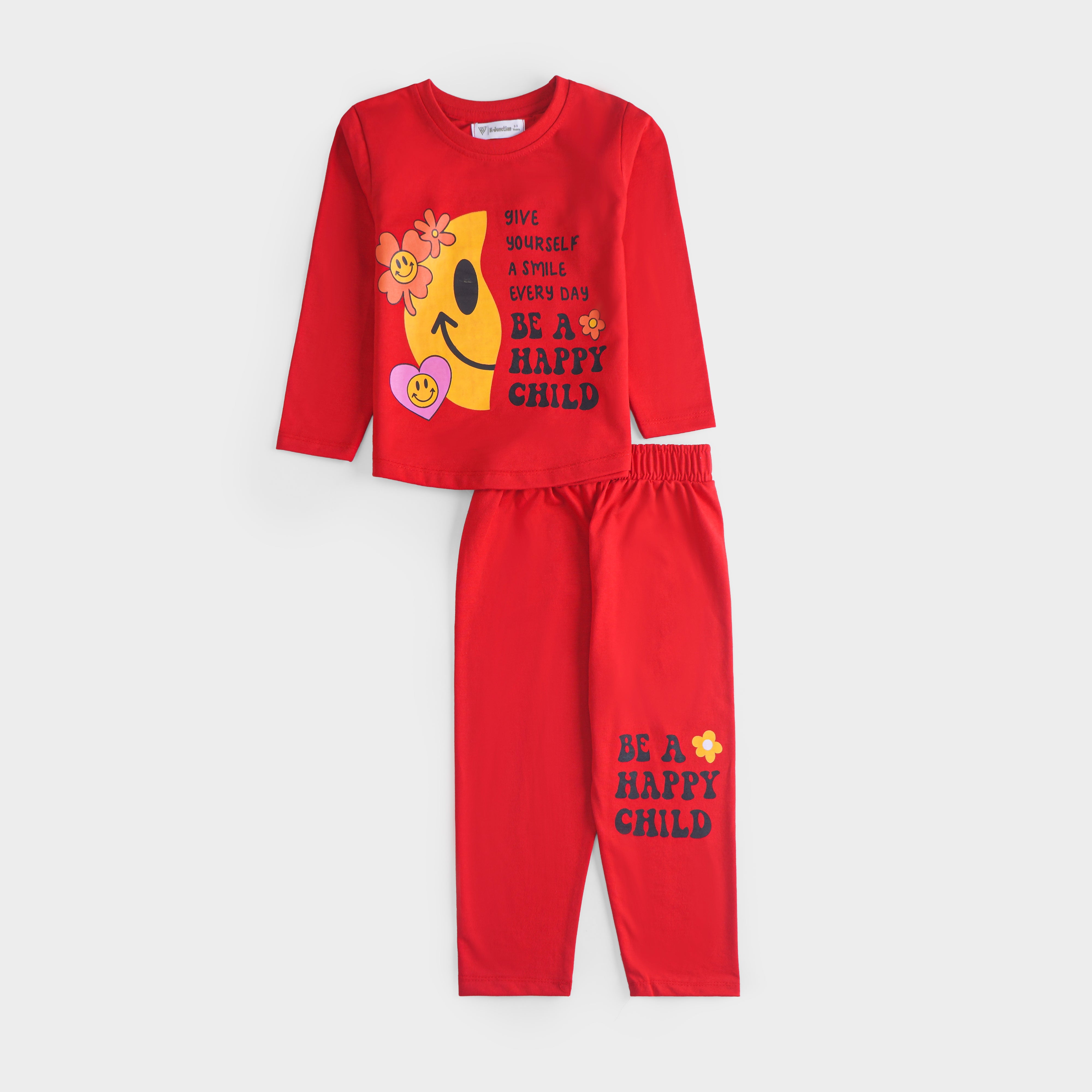 Girls Printed Full Sleeve Suit