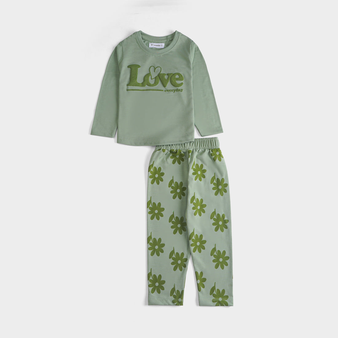Girls Printed Full Sleeve Suit