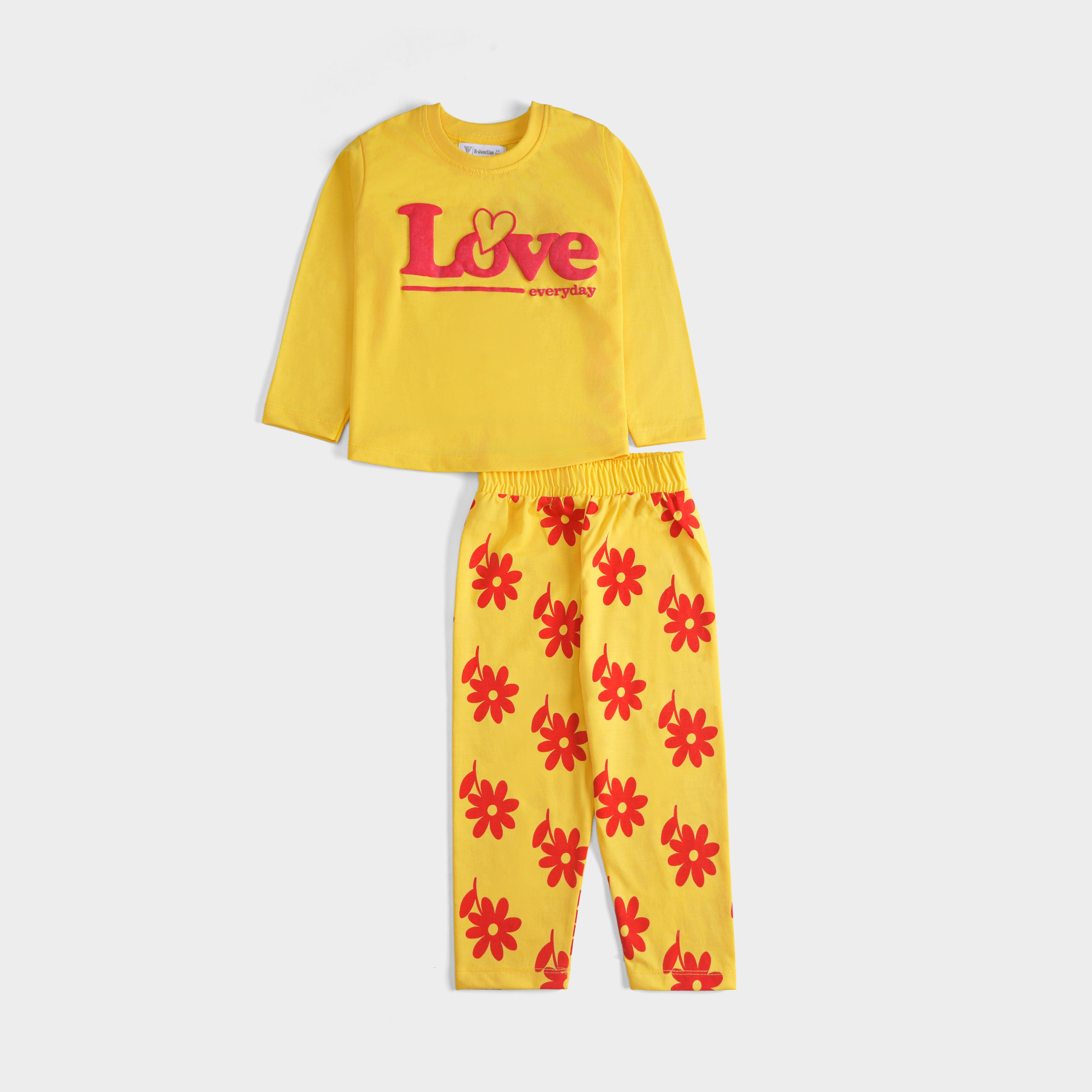 Girls Printed Full Sleeve Suit