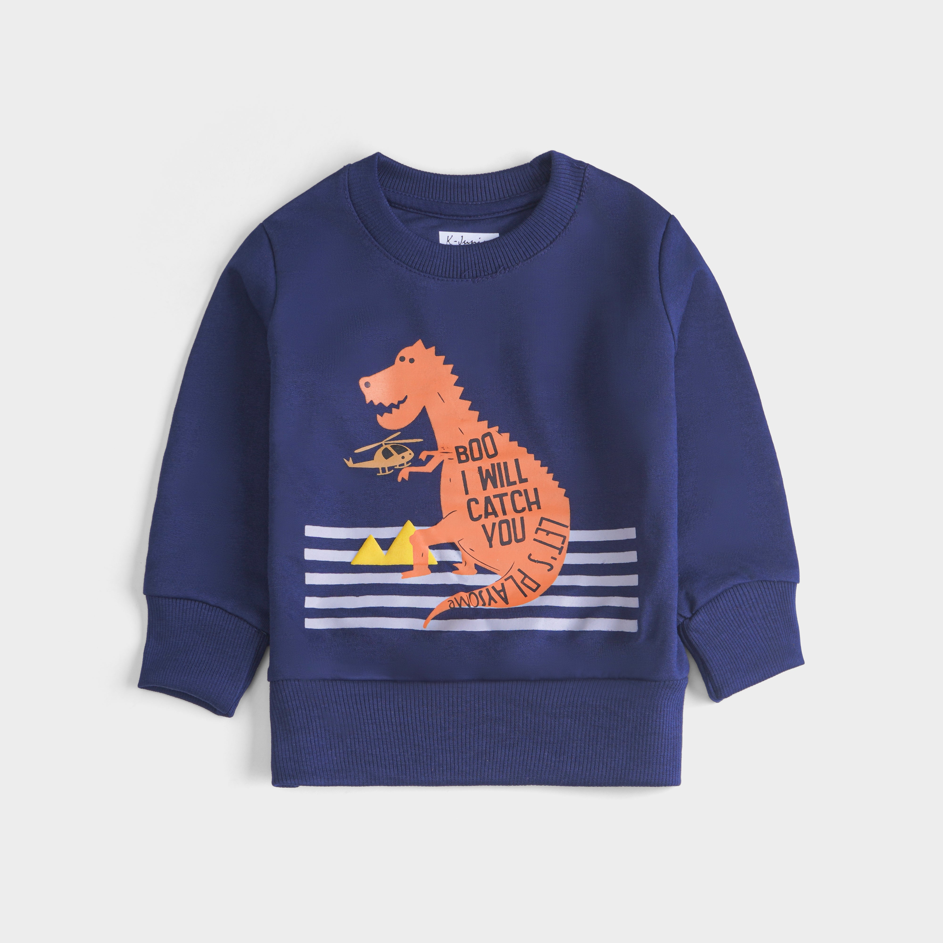 Boys Printed Full Sleeve SweatShirt (Boo)