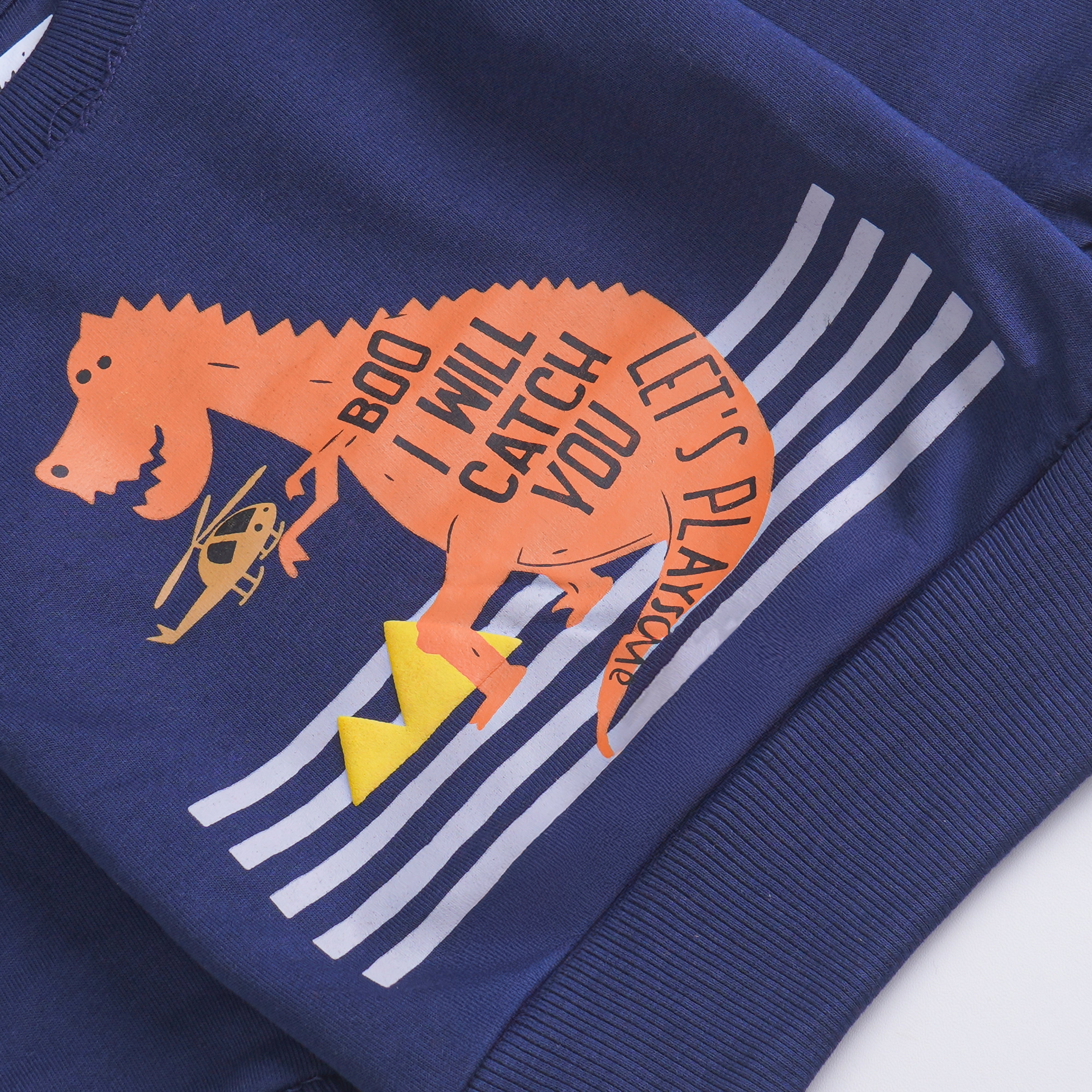 Boys Printed Full Sleeve SweatShirt (Boo)