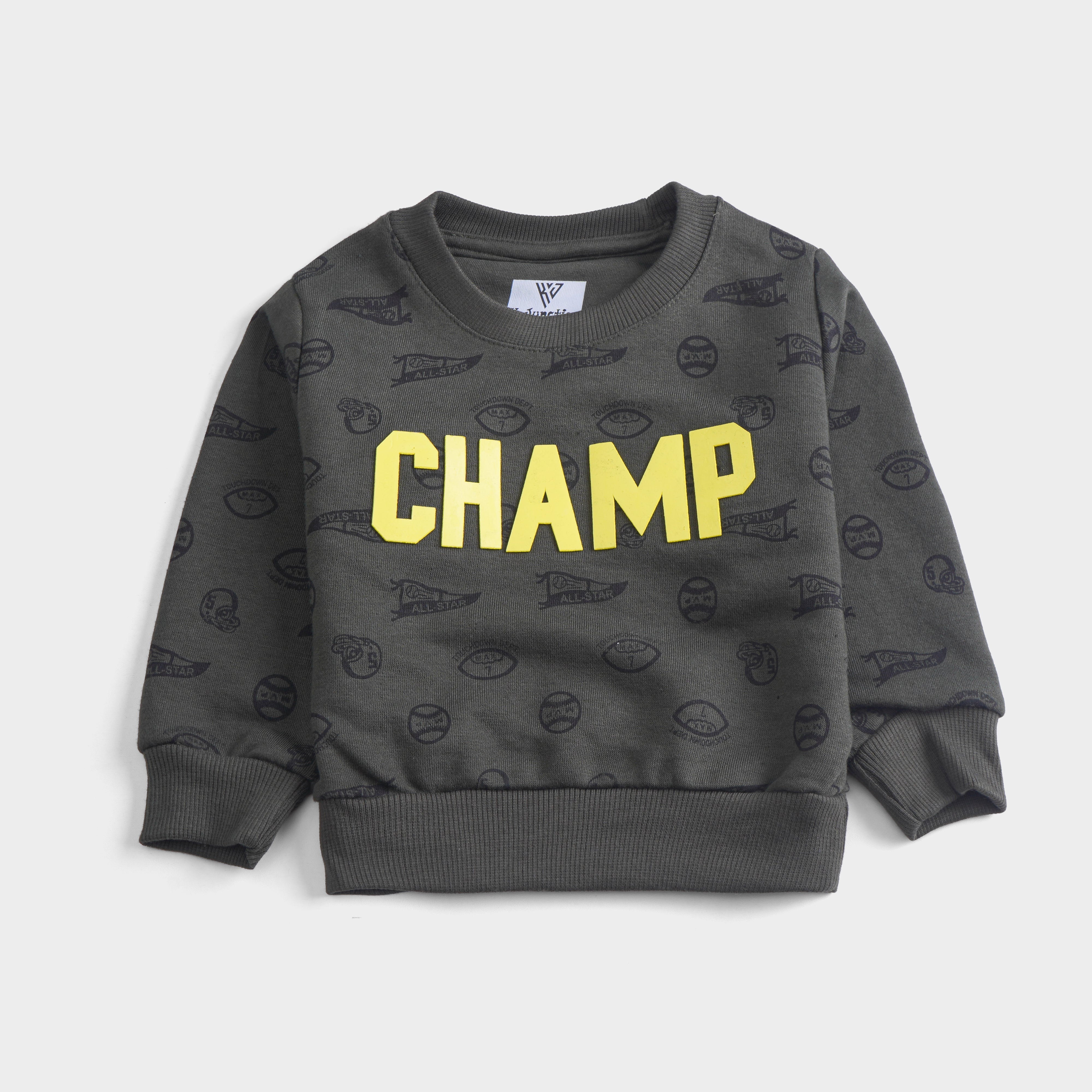 Boys Printed Full Sleeve Sweat T-Shirt (7193)