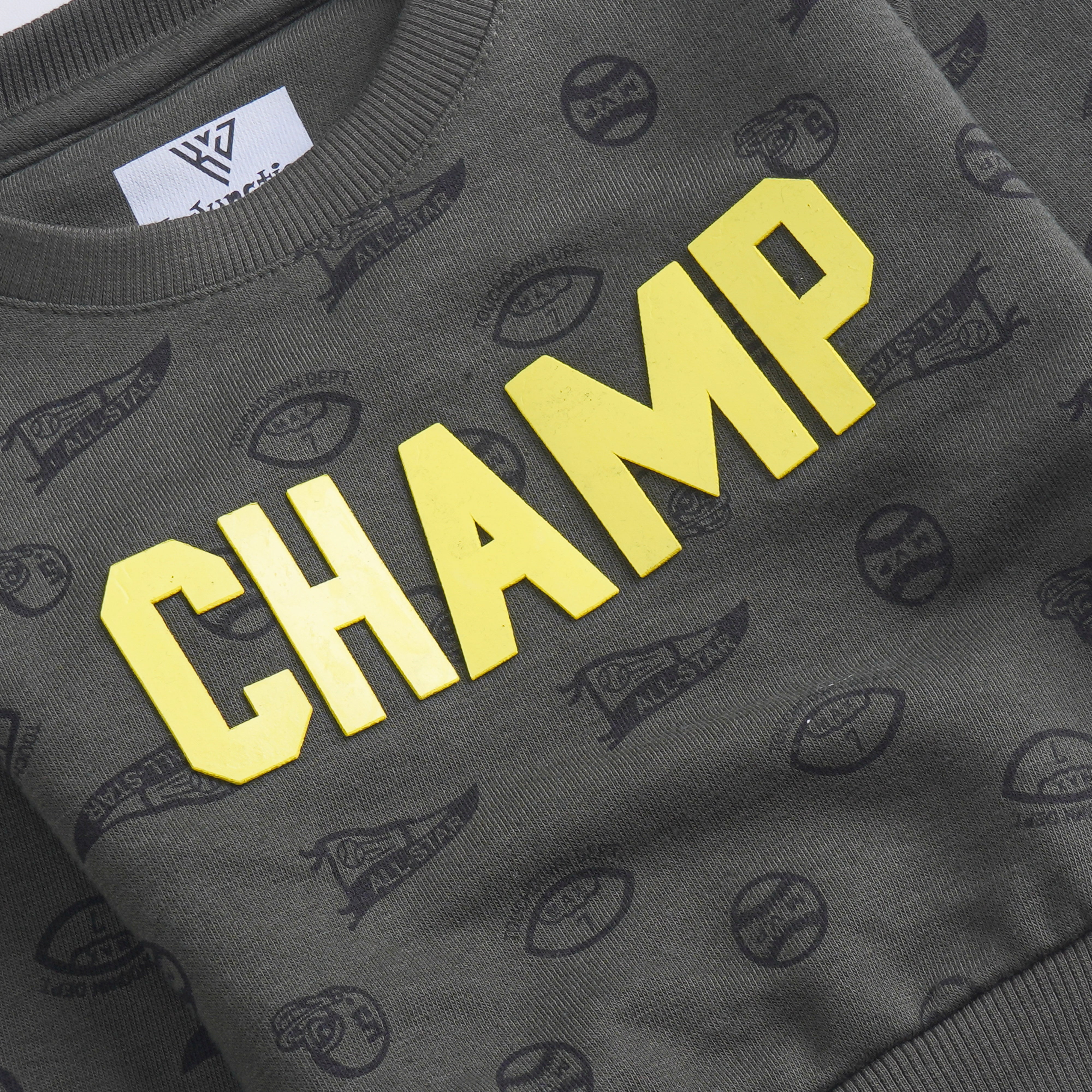 Boys Printed Full Sleeve Sweat T-Shirt (7193)