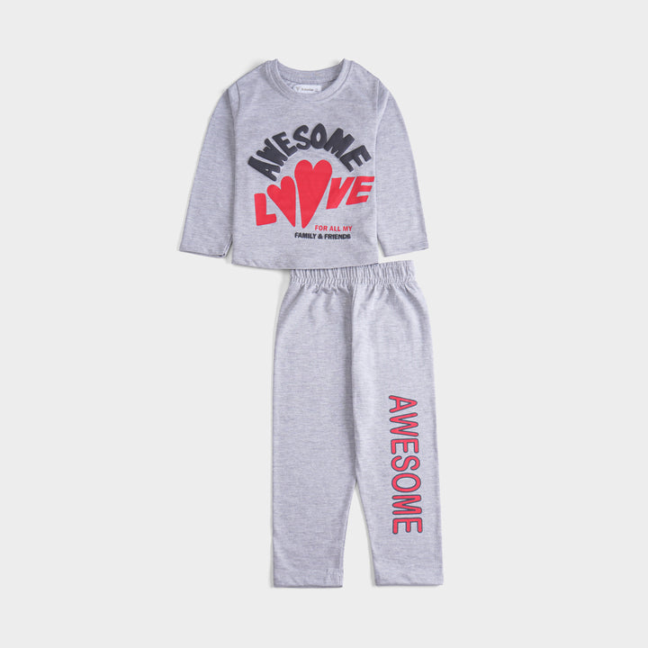 Girls Printed Full Sleeve Suit