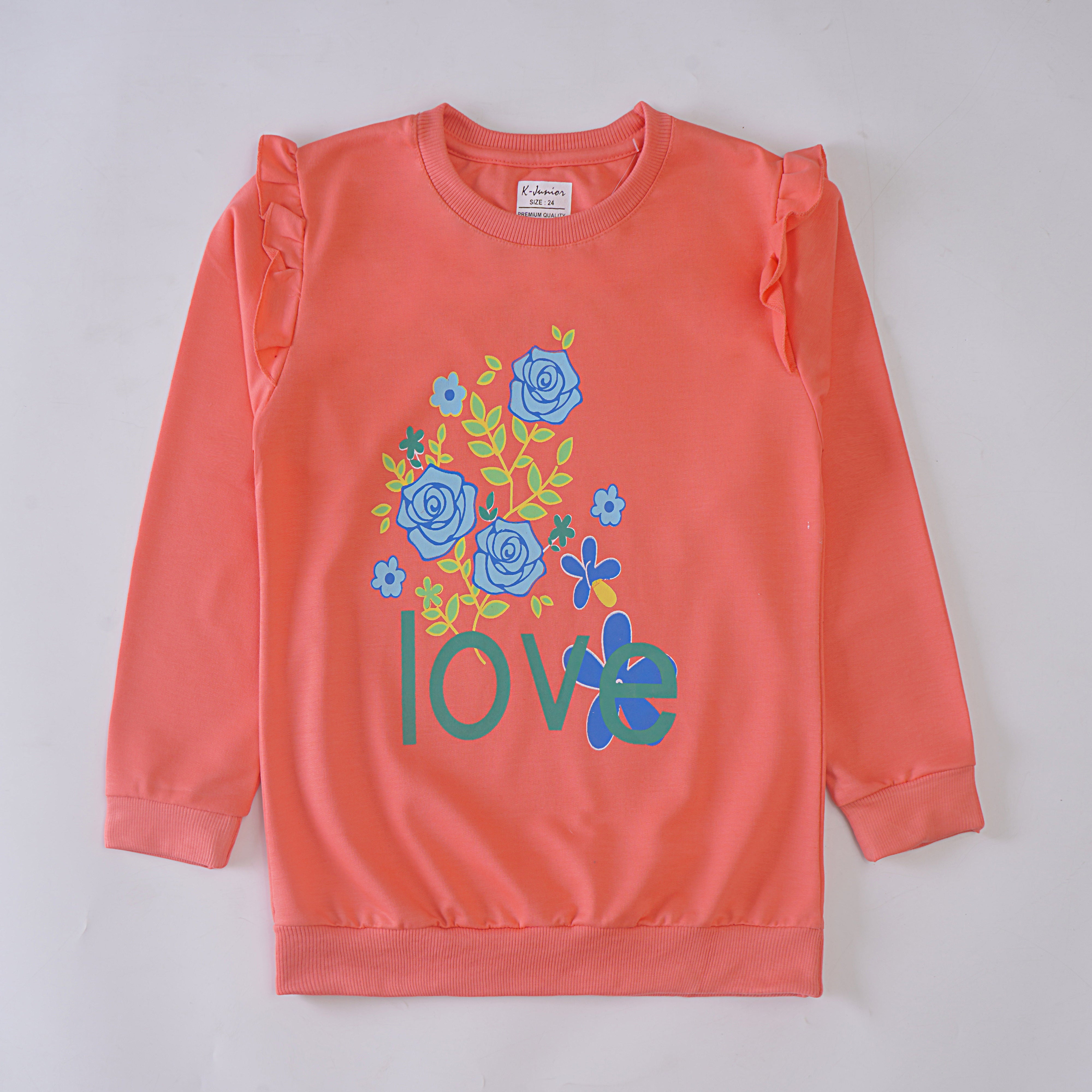 Girls Sweatshirt (Love )