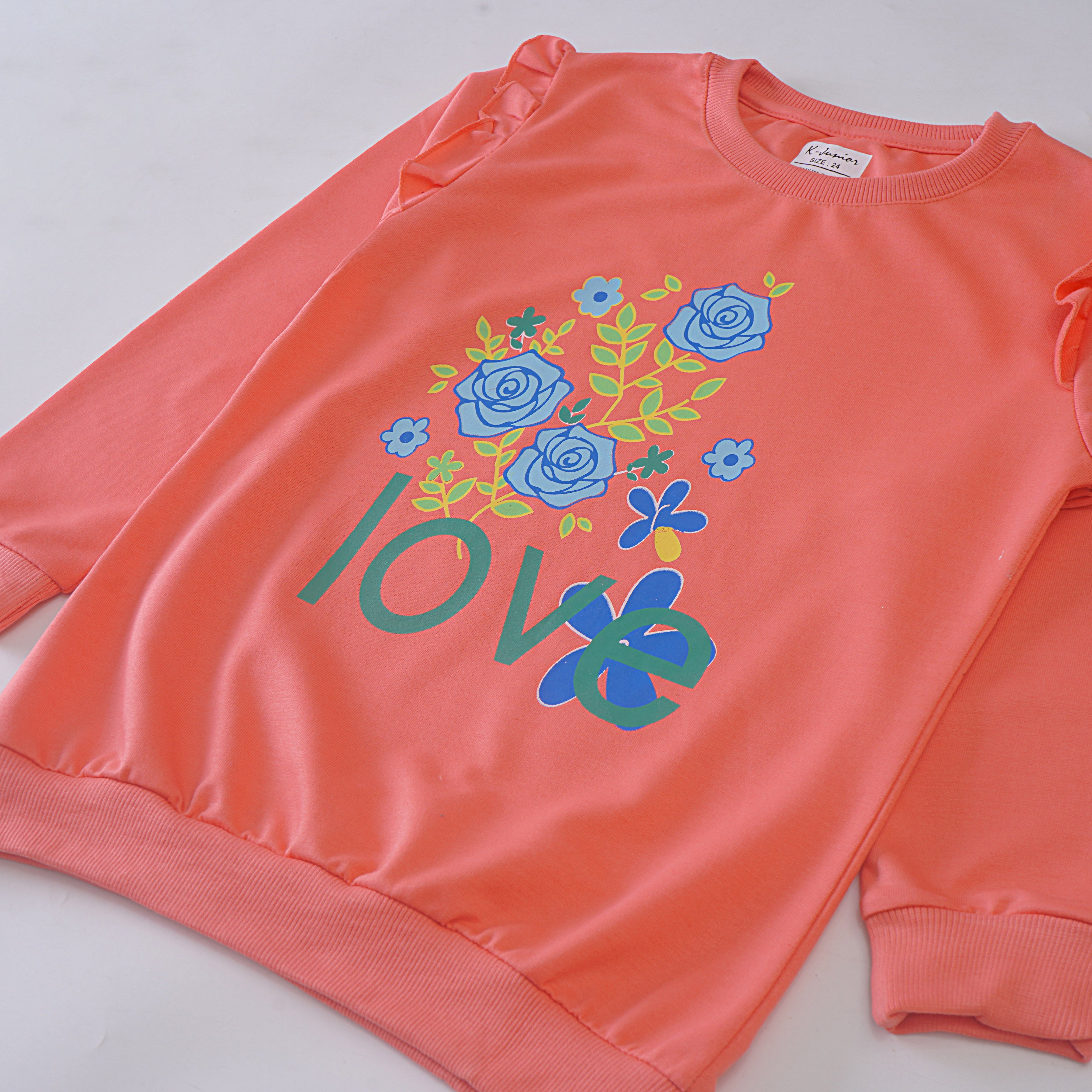Girls Sweatshirt (Love )