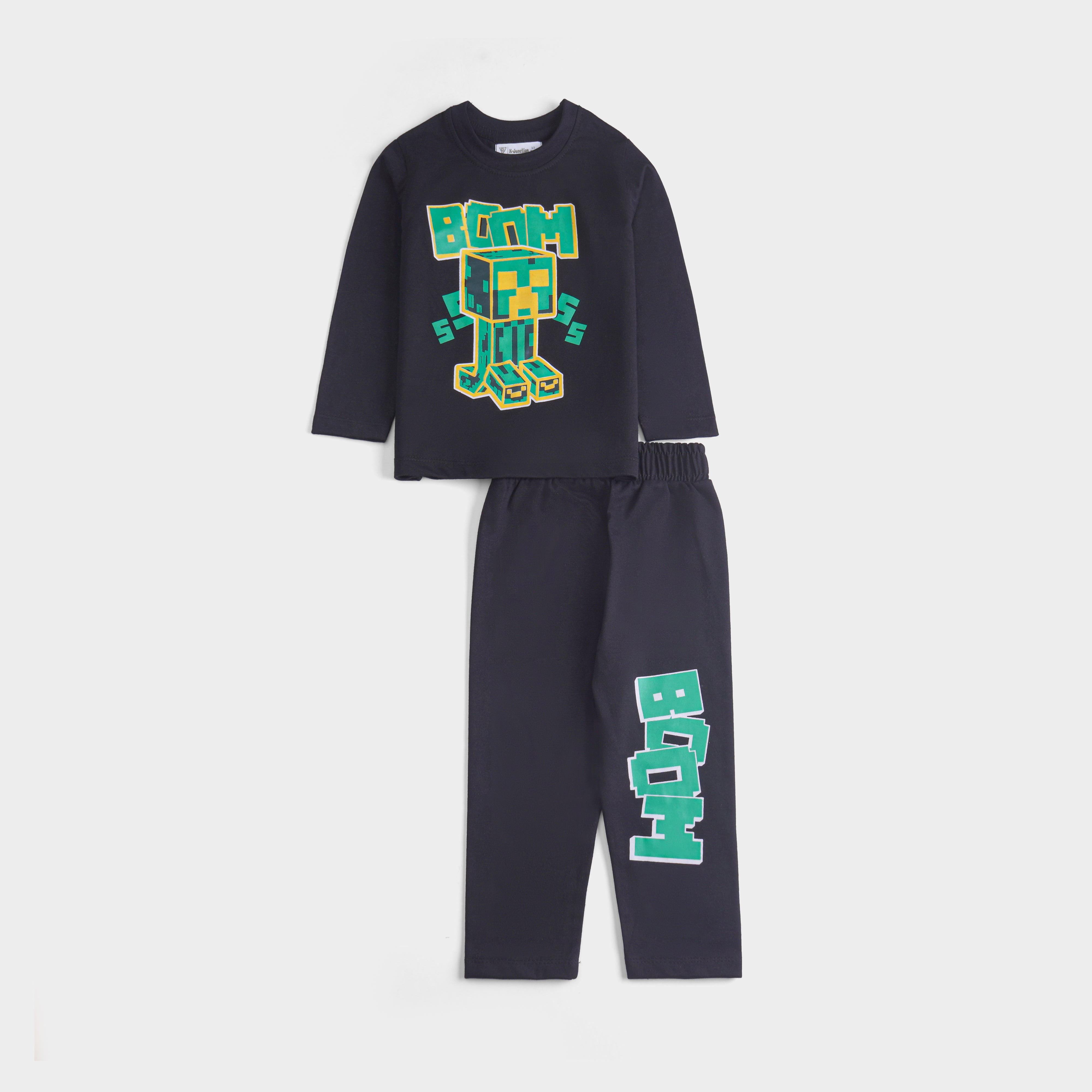 Boys Printed Full Sleeve Suit