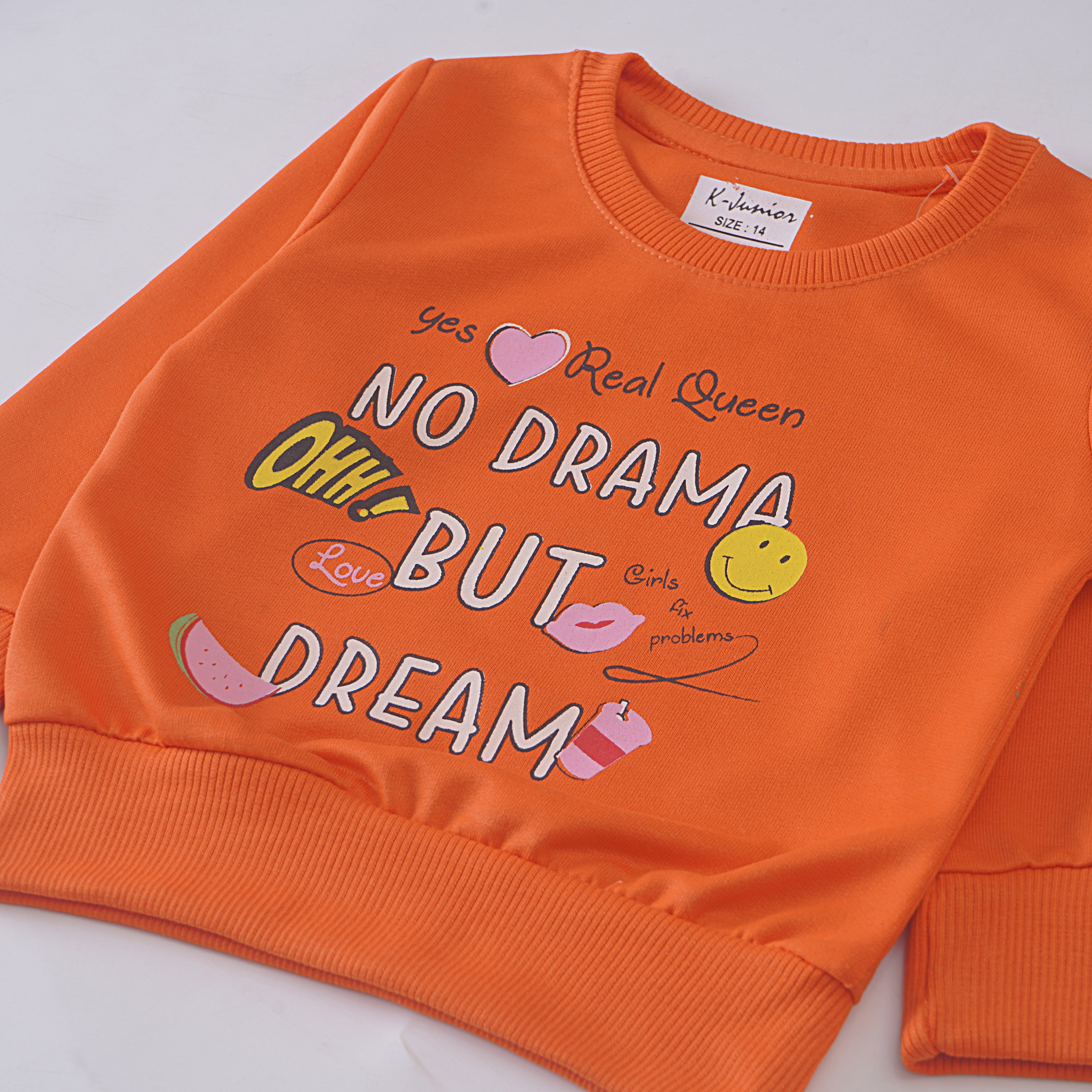 Girls Sweatshirt Code-( Real Queen )