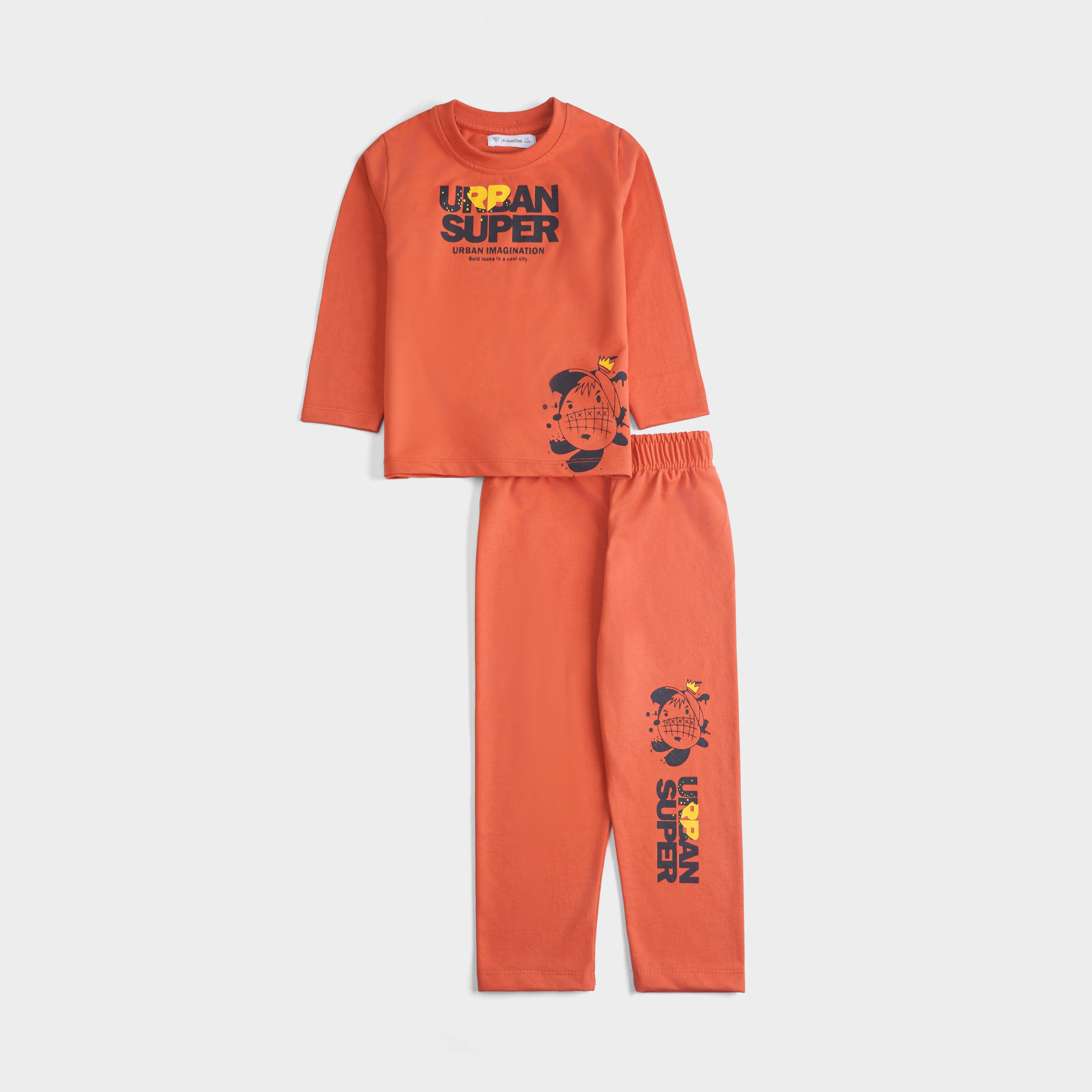 Boys Printed Full Sleeve Suit