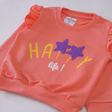 Girls Printed Full Sleeve Sweat T-Shirt (7218)