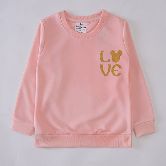 Girls Printed Full Sleeve Sweat T-Shirt (7228)