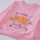 Girls Printed Full Sleeve Sweat T-Shirt (7217)