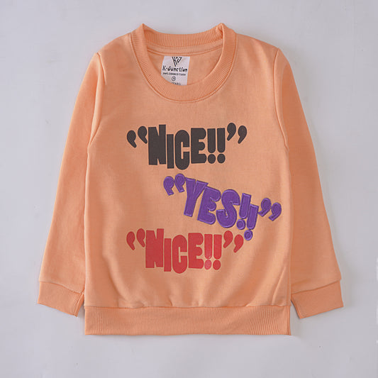 Girls Printed Full Sleeve Sweat T-Shirt (7222)