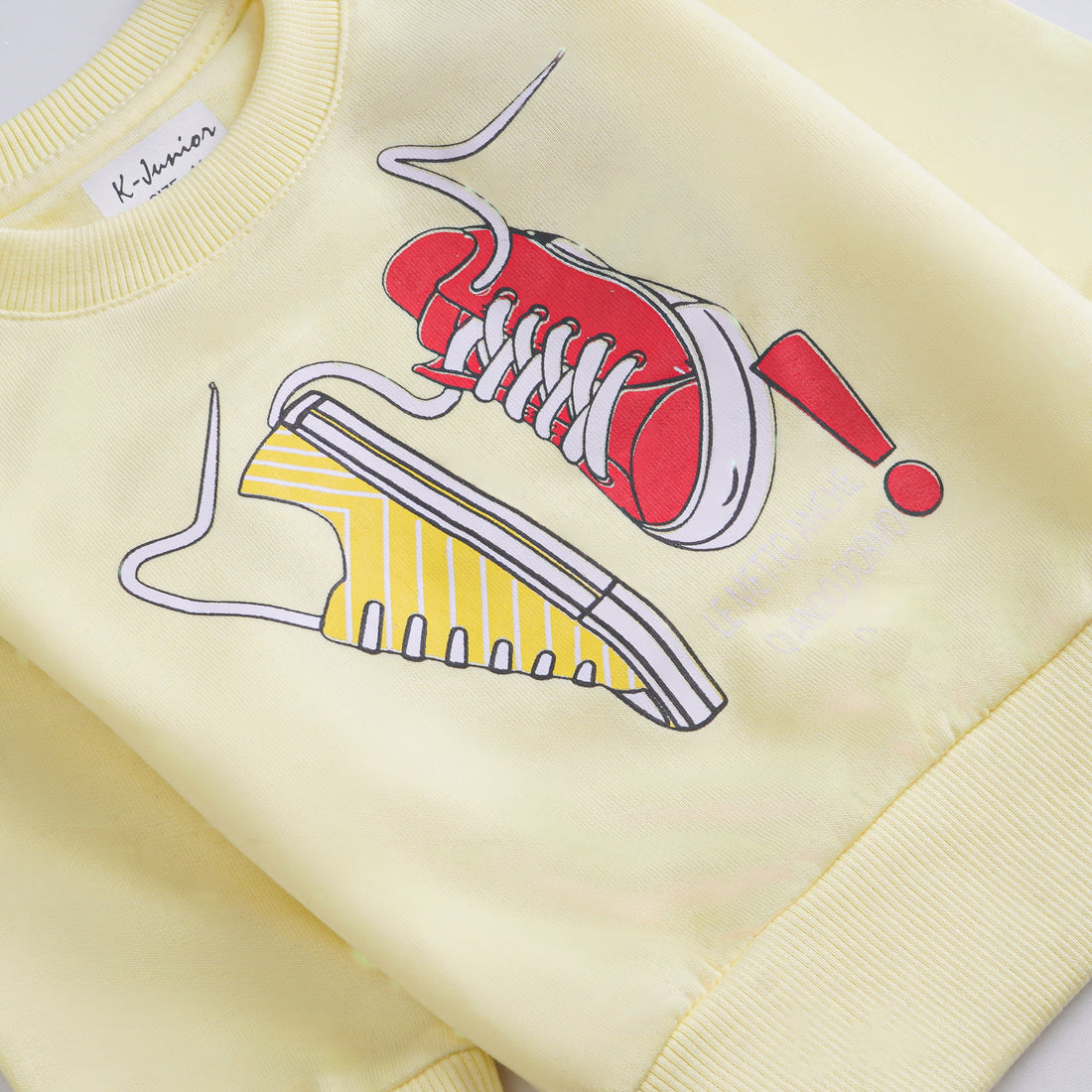 Boys Printed Full Sleeve Sweat T-Shirt (Shoes)