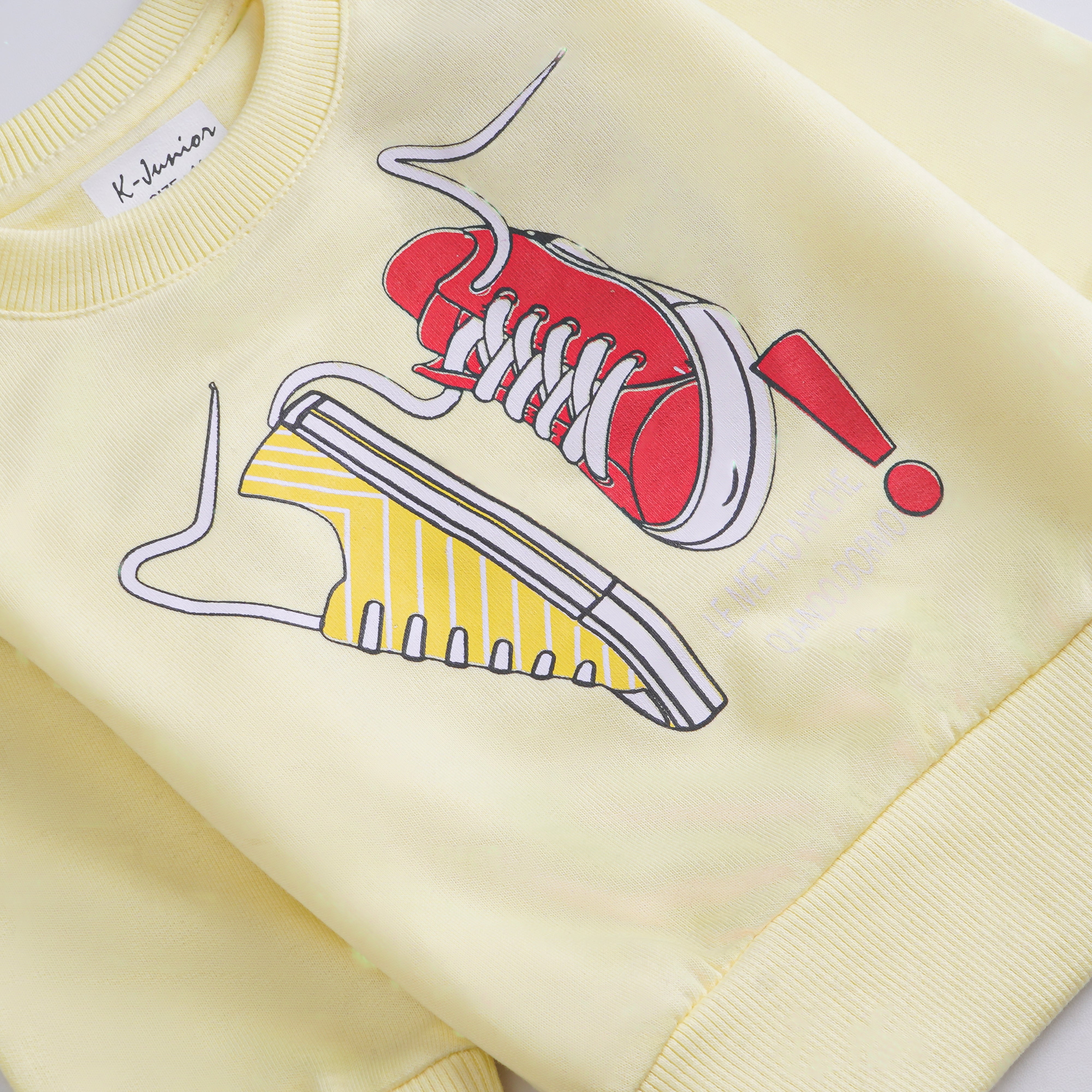 Boys Printed Full Sleeve Sweat T-Shirt (Shoes)