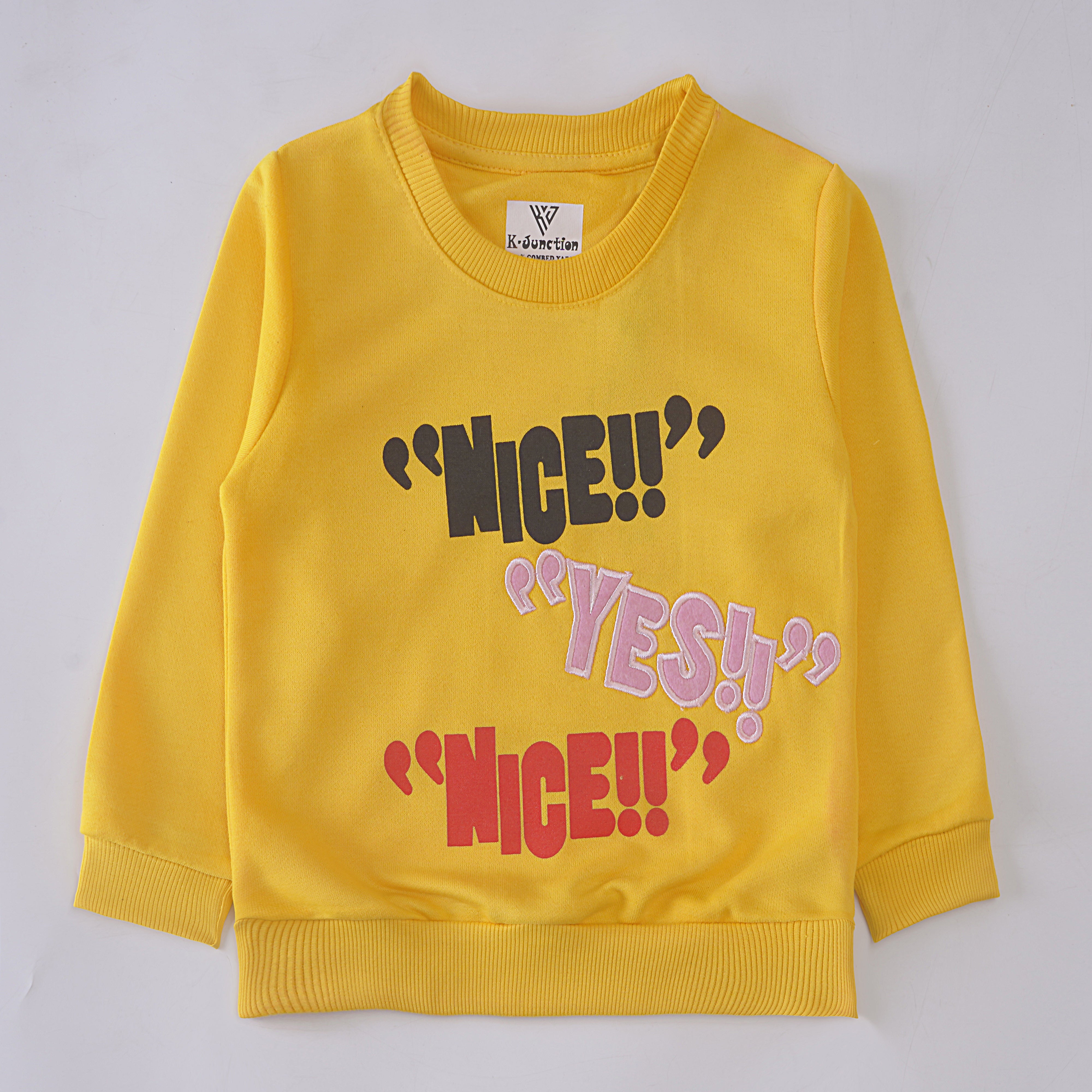 Girls Printed Full Sleeve Sweat T-Shirt (7222)