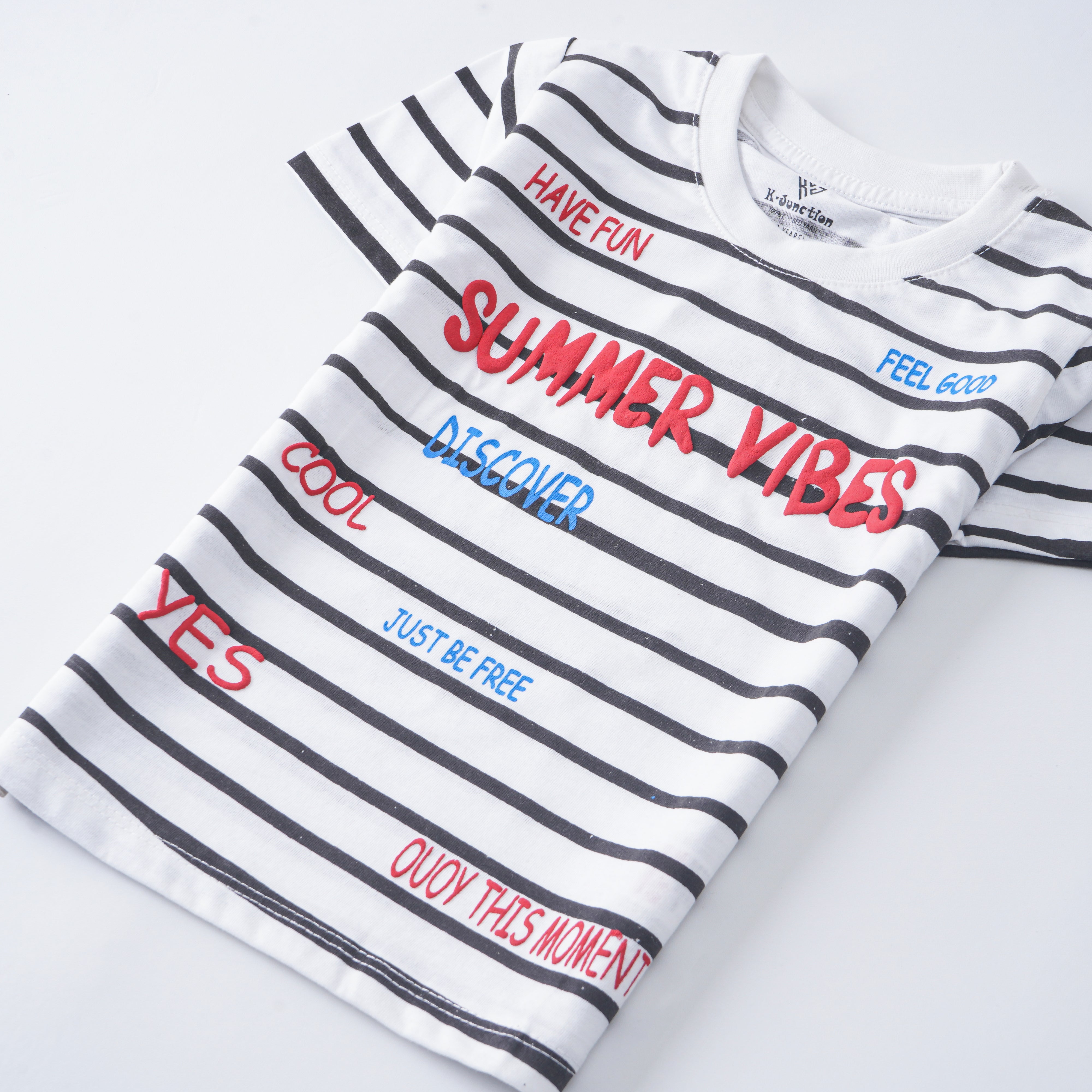 Infant Boys Half Sleeves-Printed T-Shirt (Summer-Vibes)