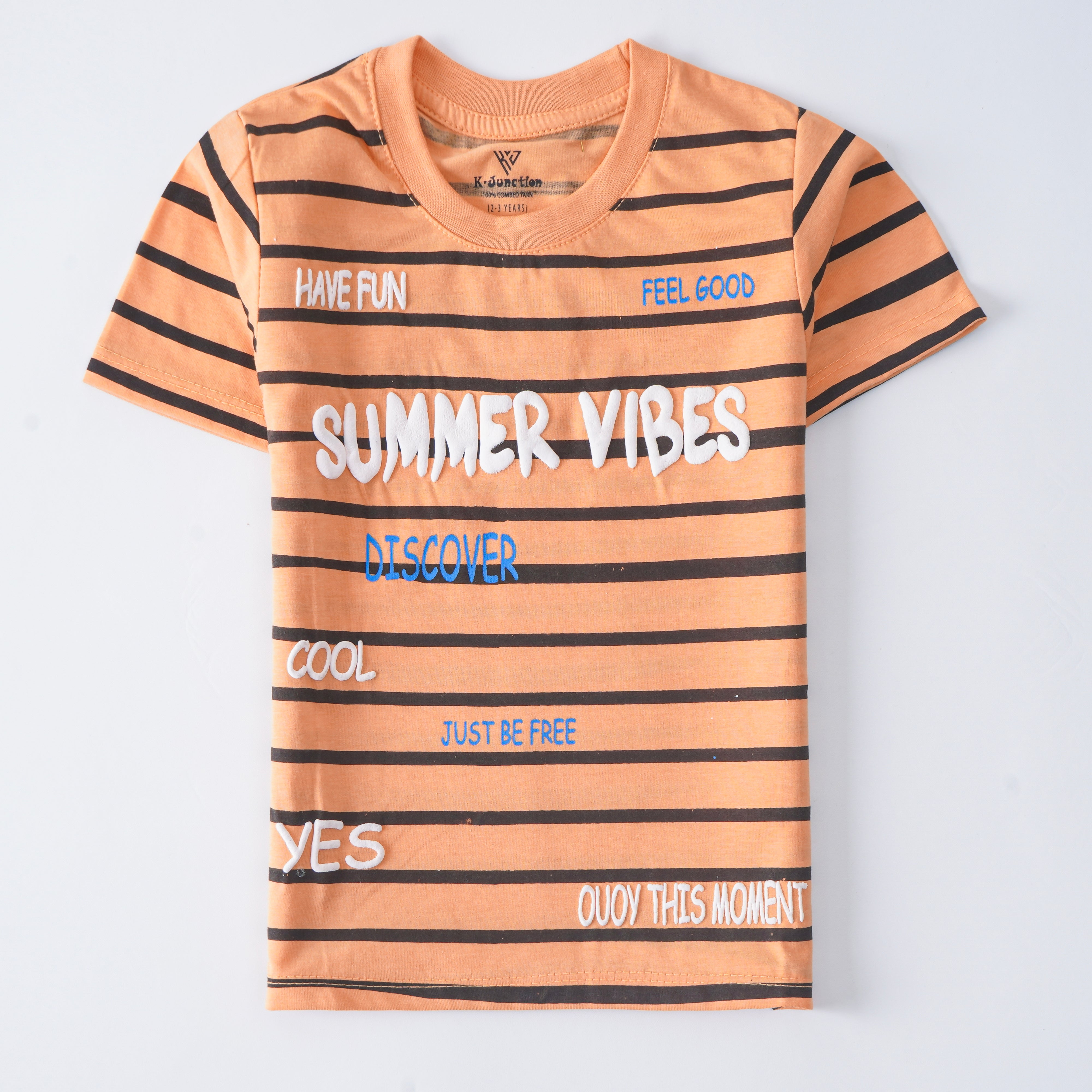 Infant Boys Half Sleeves-Printed T-Shirt (Summer-Vibes)