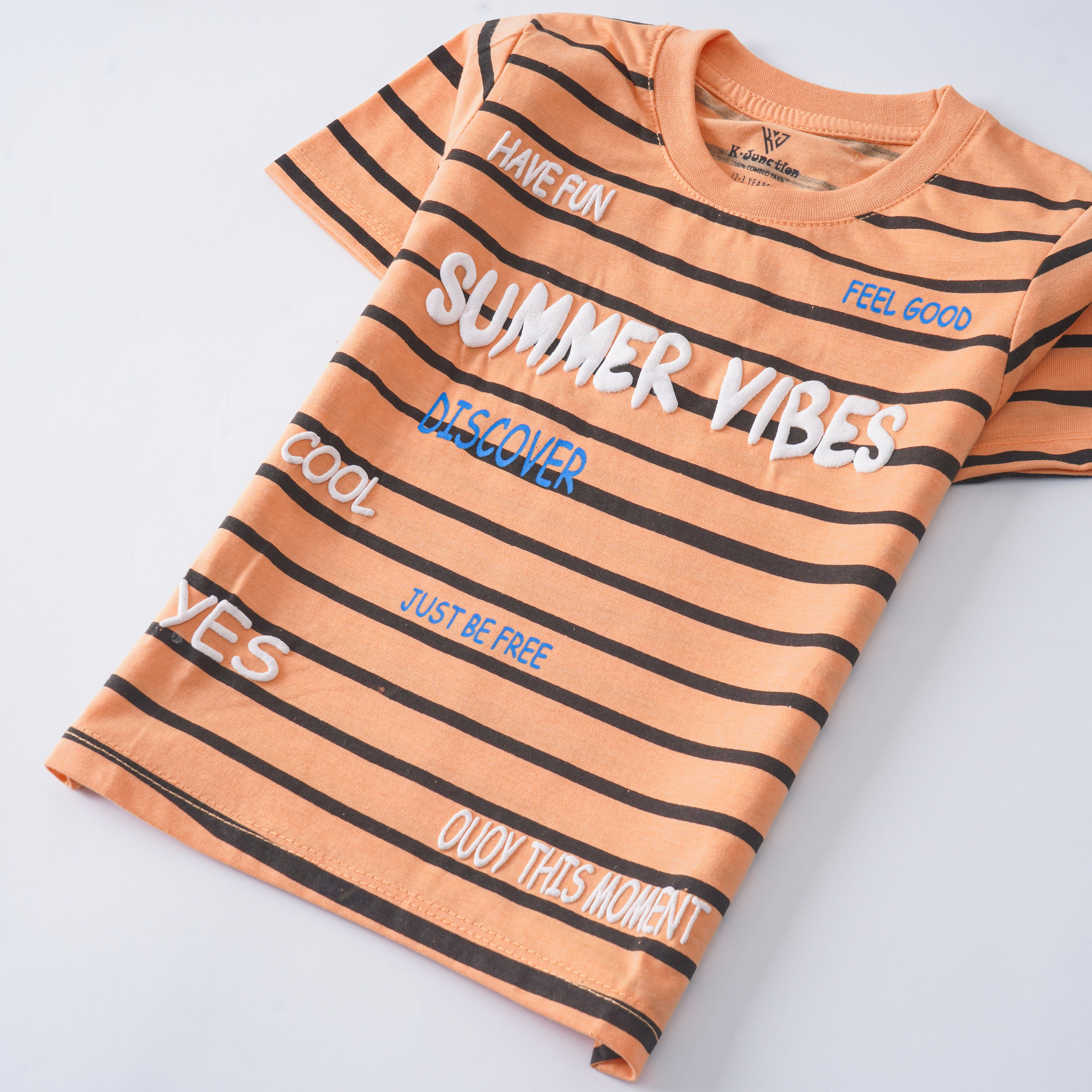 Infant Boys Half Sleeves-Printed T-Shirt (Summer-Vibes)