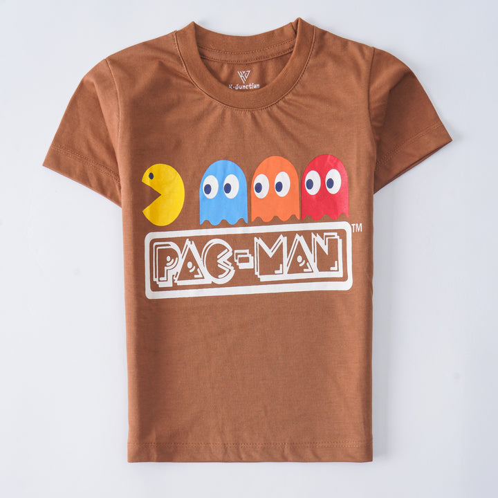 Boys Half Sleeves-Printed T-Shirt (Pacman)